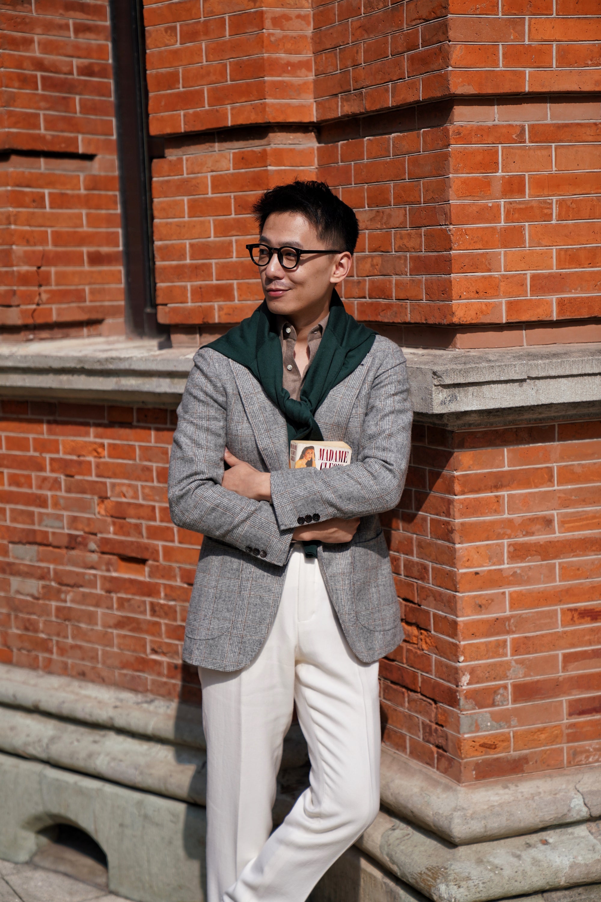 Light Grey Glen Check Jacket #284