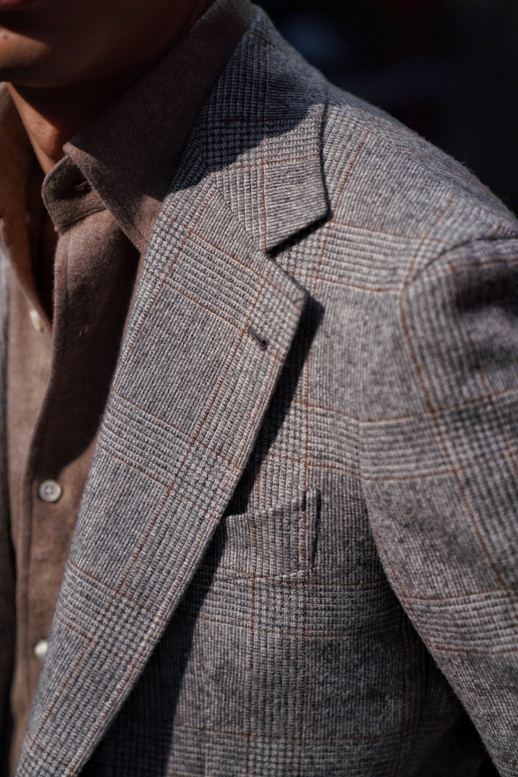 Light Grey Glen Check Jacket #284
