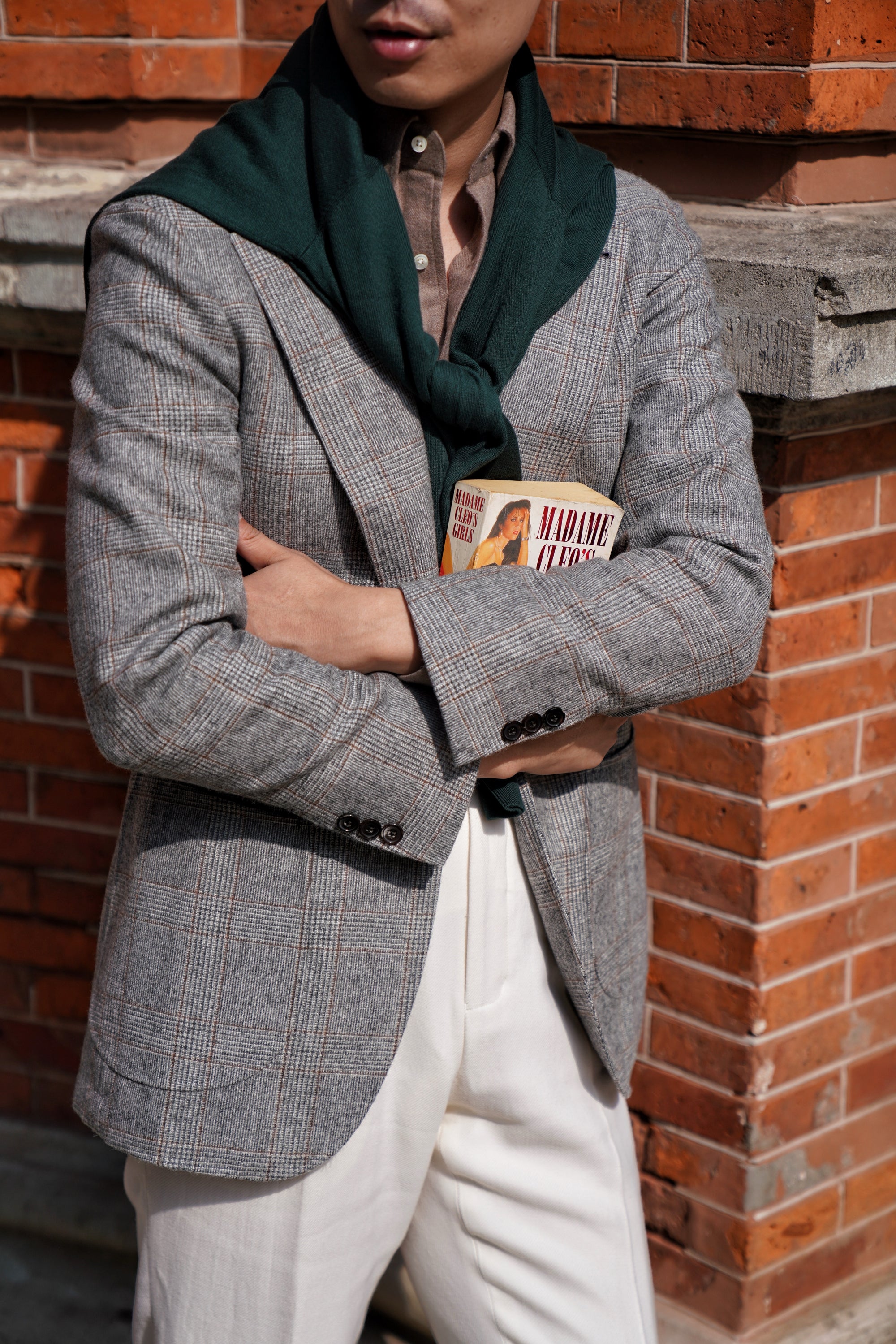 Light Grey Glen Check Jacket #284