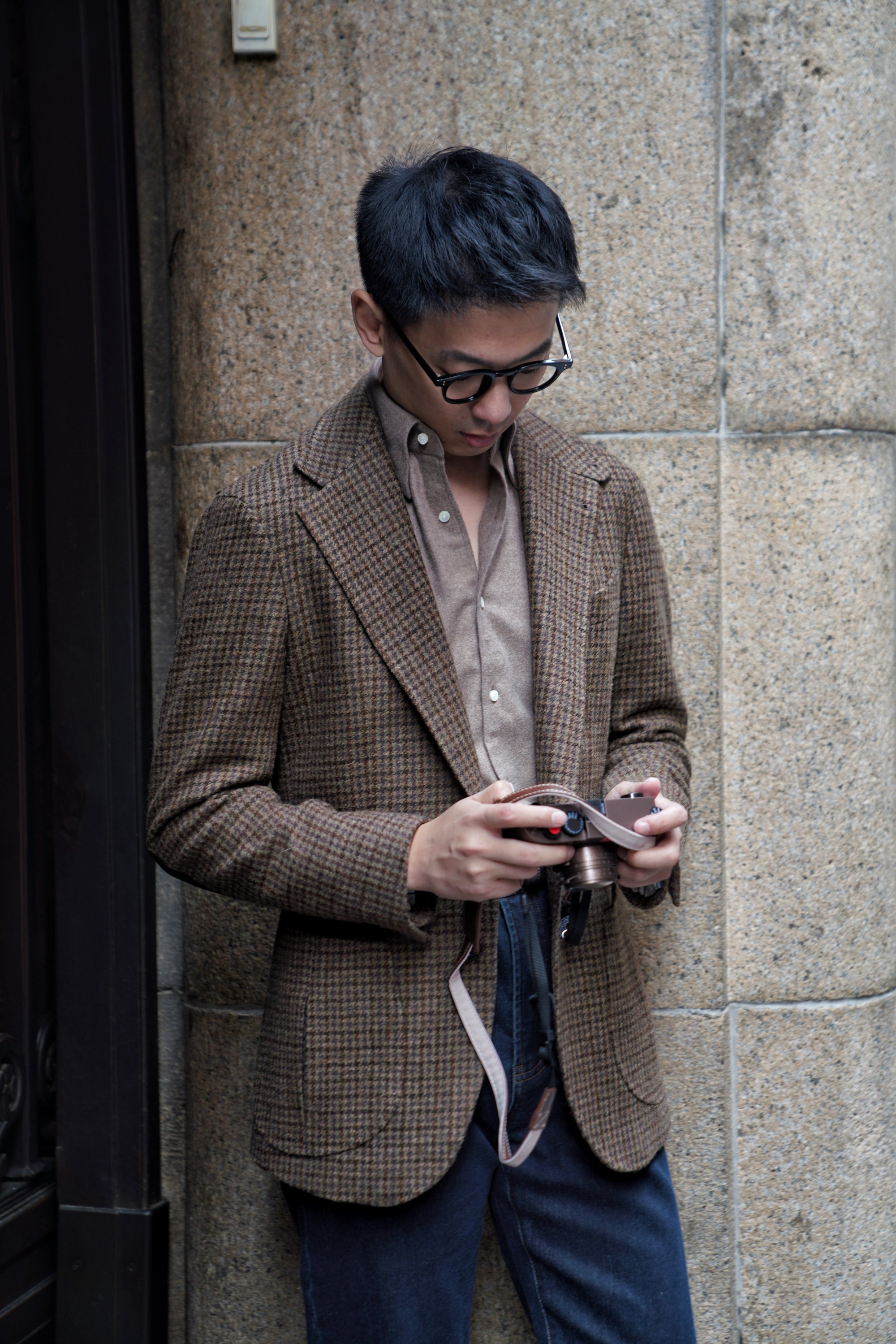 MTO Sage Houndstooth Tweed Hunting Jacket #281