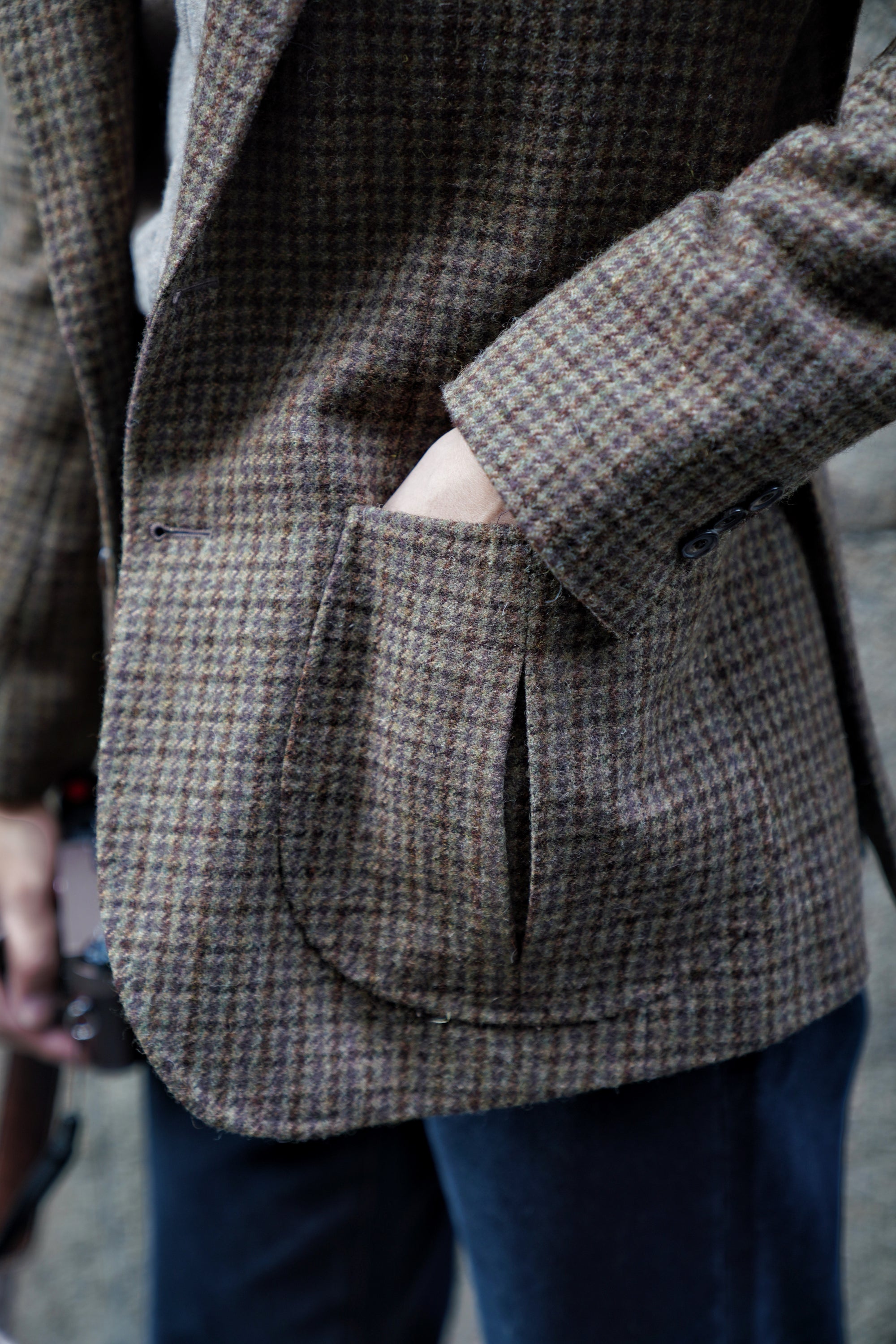 MTO Sage Houndstooth Tweed Hunting Jacket #281