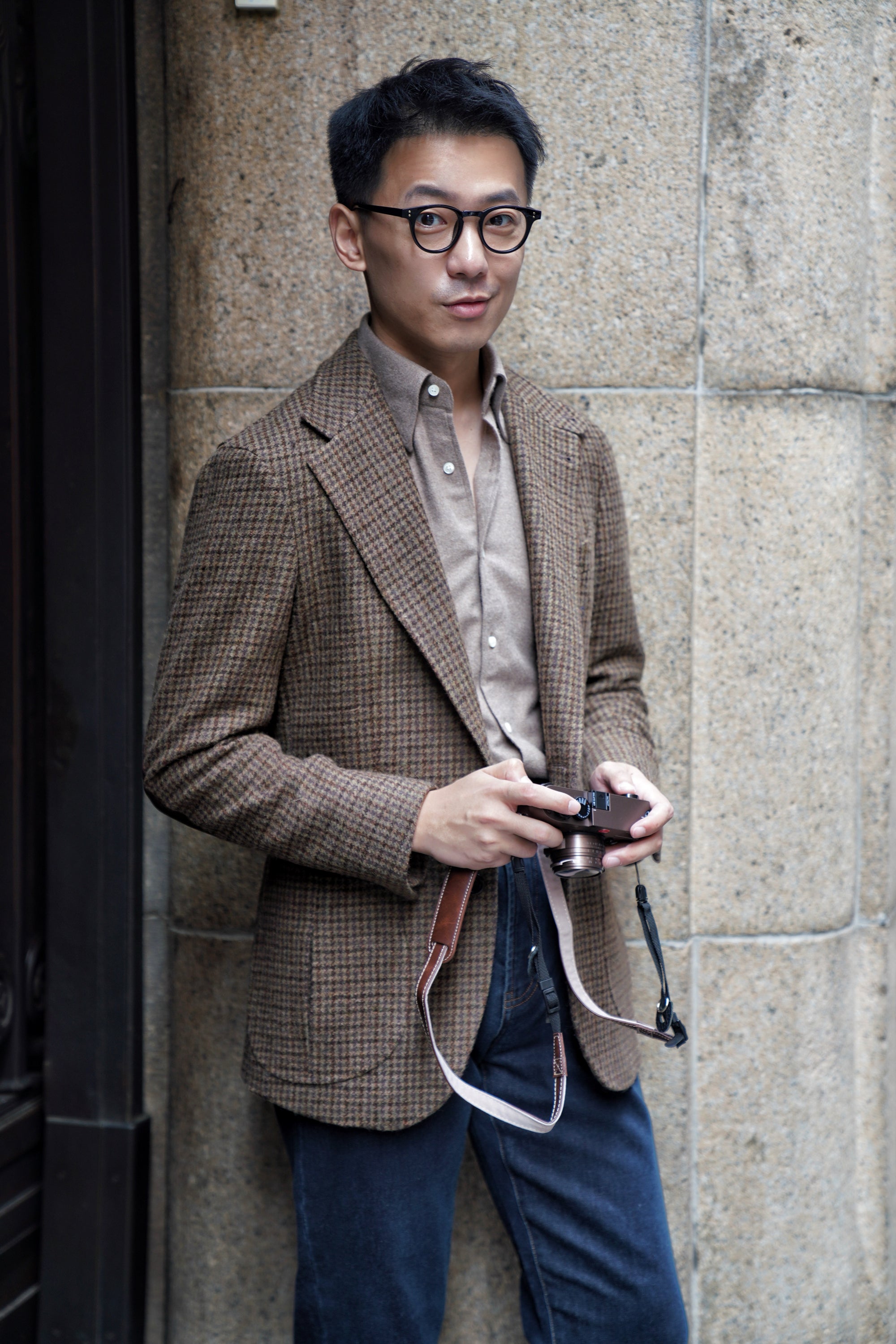 MTO Sage Houndstooth Tweed Hunting Jacket #281