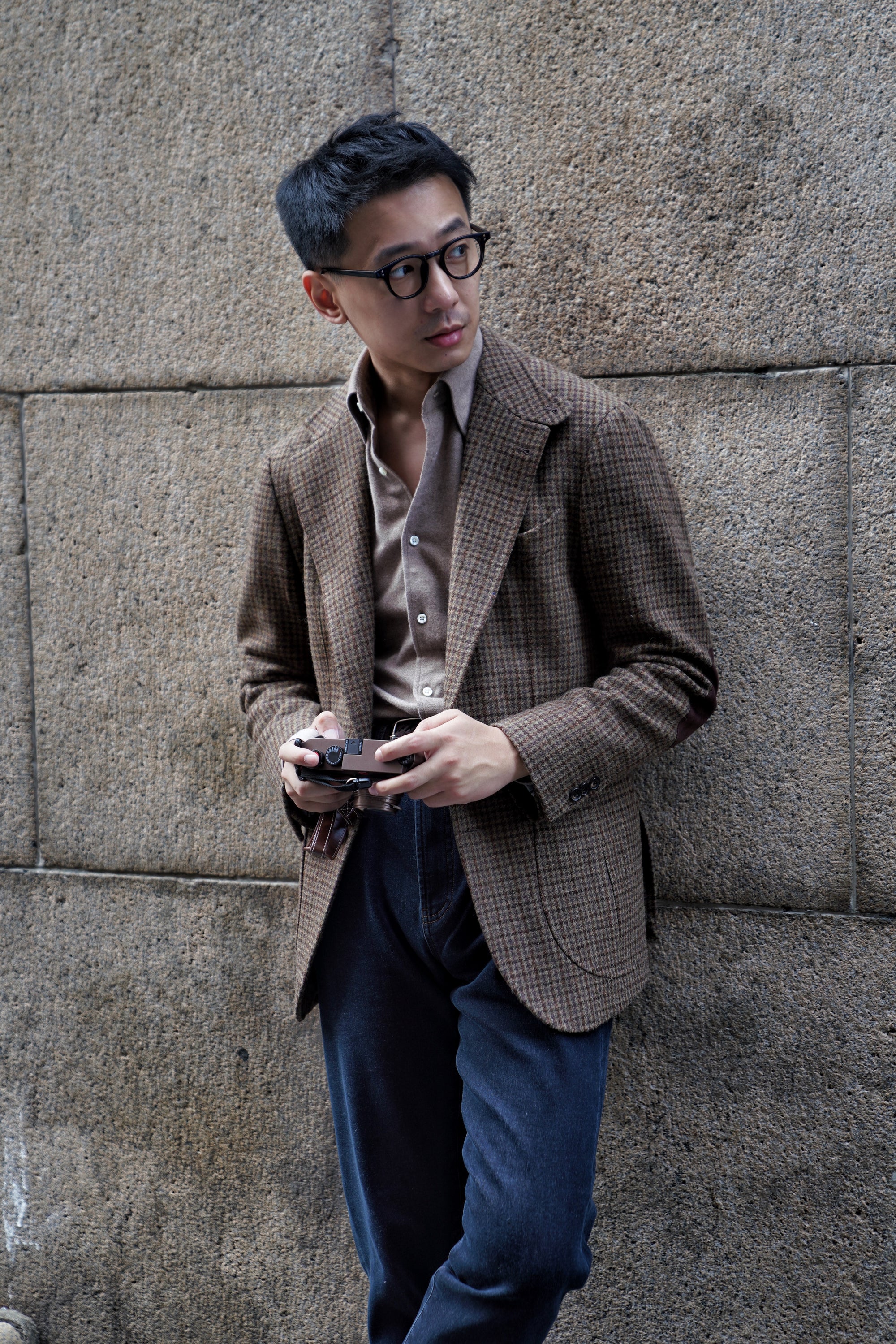 MTO Sage Houndstooth Tweed Hunting Jacket #281