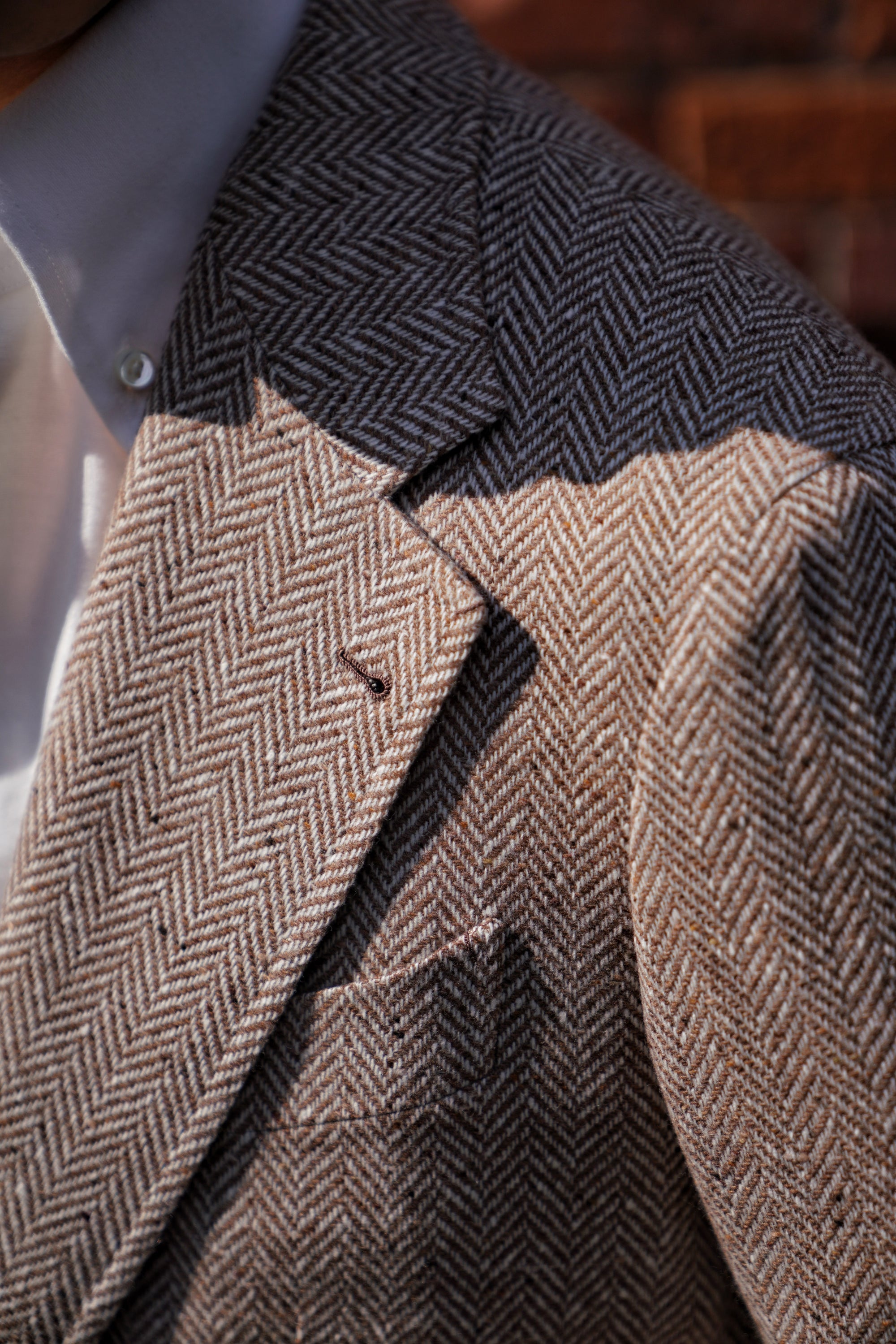 Camel Herringbone Blending Jacket #283