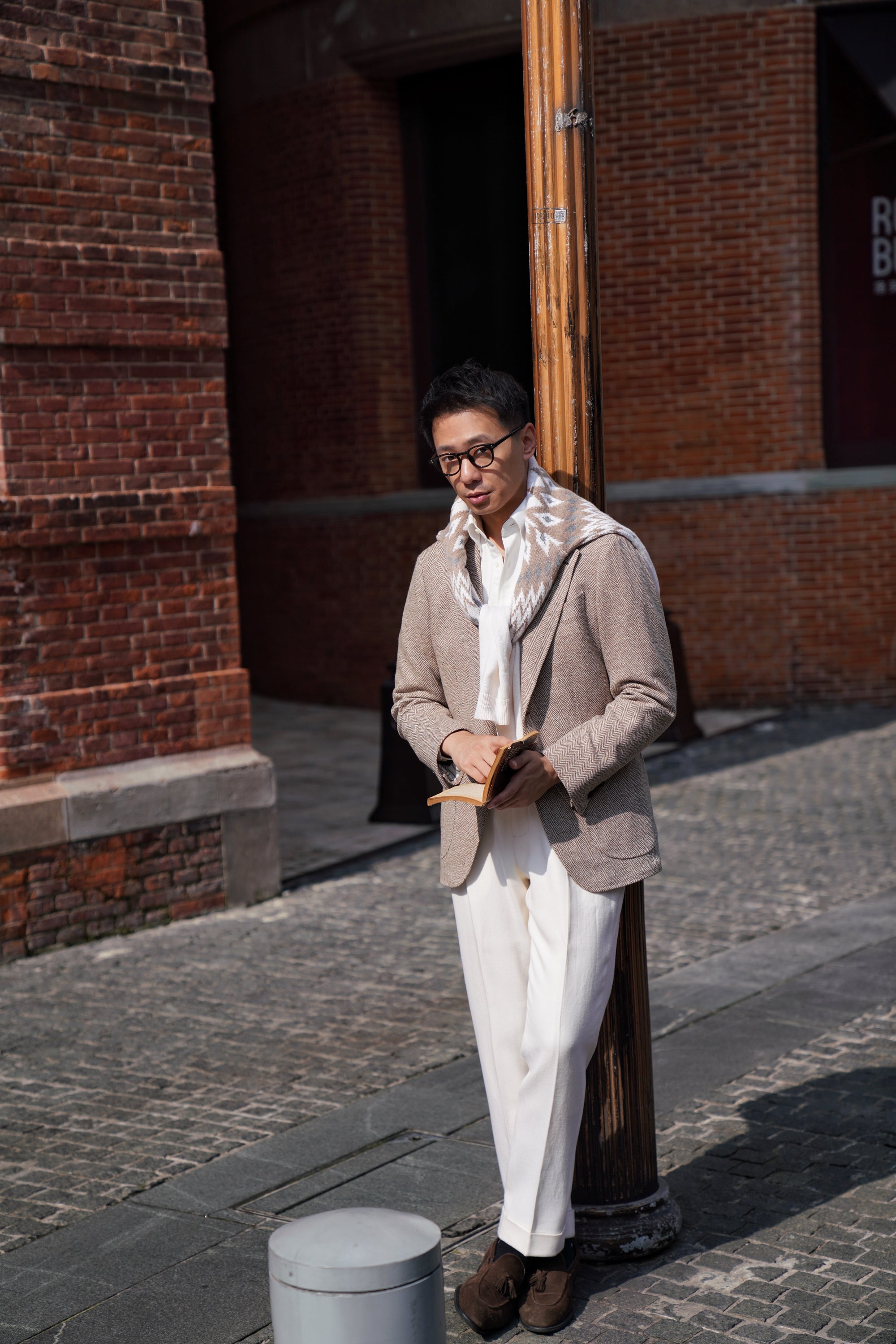 Camel Herringbone Blending Jacket #283