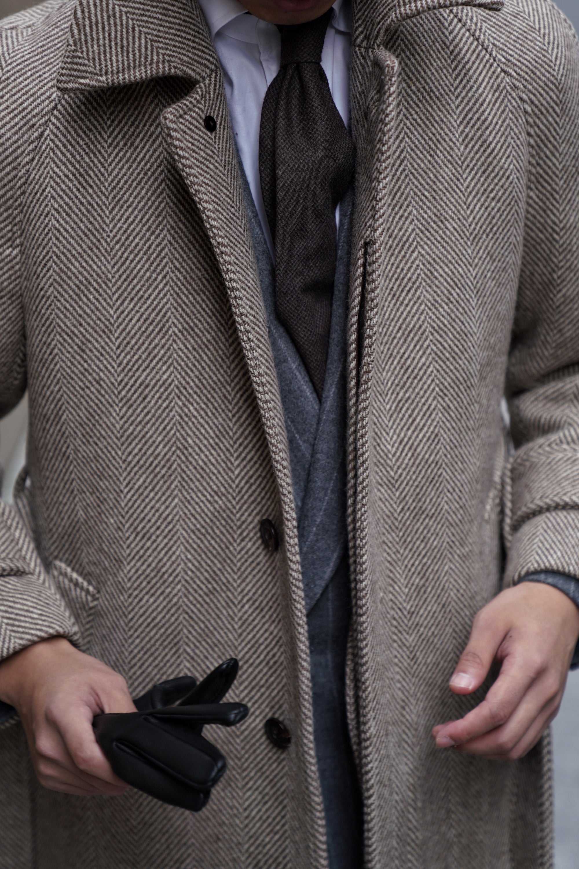 MTO Light Camel Wool Alpaca Balmacaan Coat