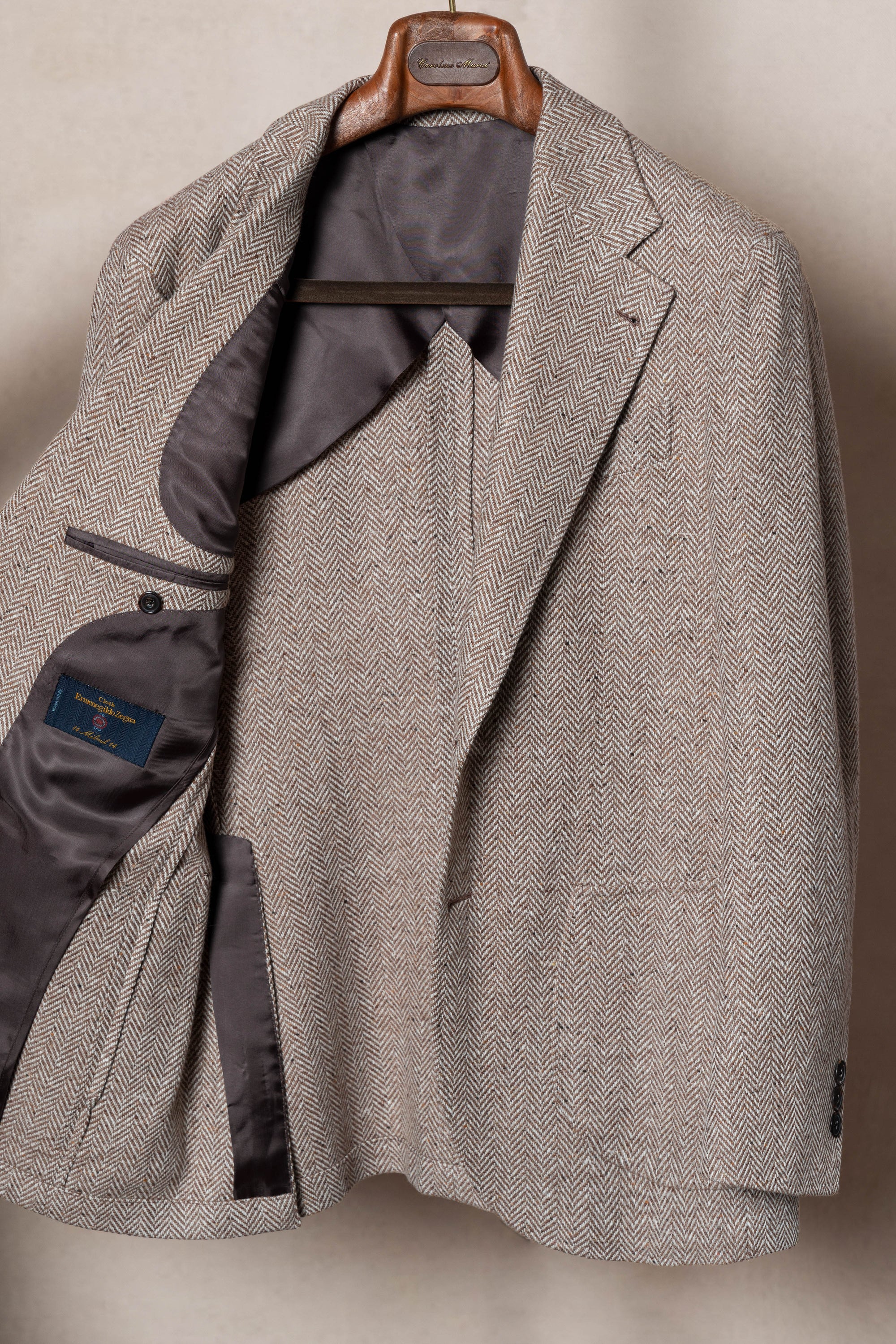 Camel Herringbone Blending Jacket #283
