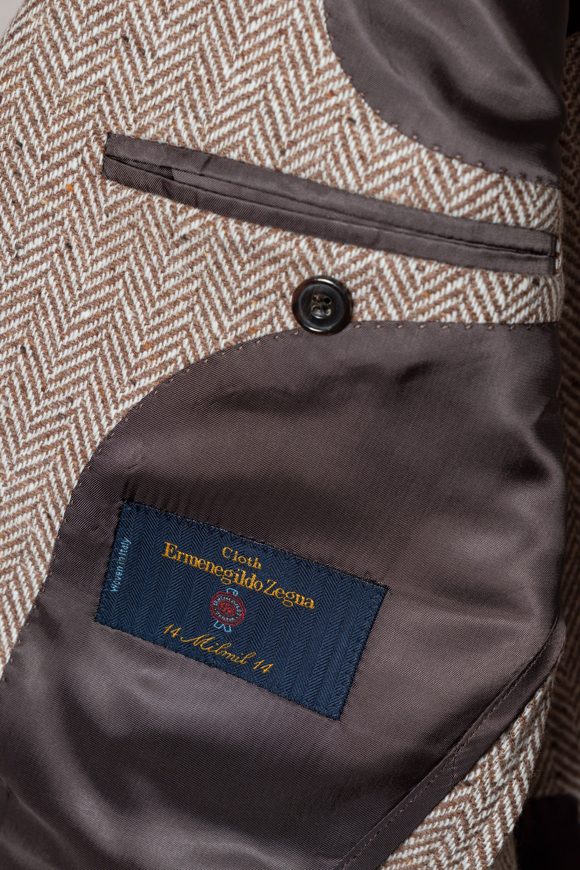Camel Herringbone Blending Jacket #283