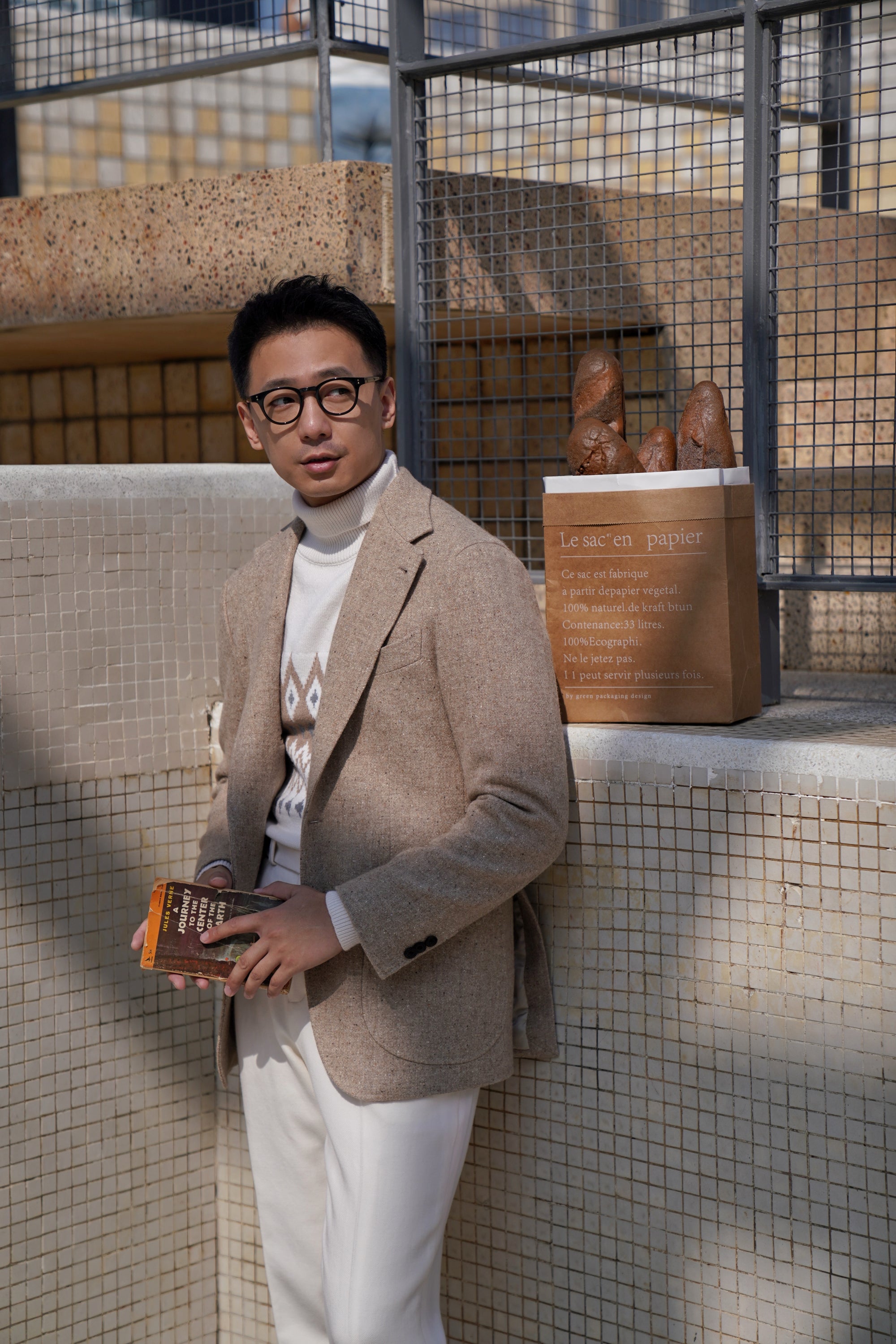 Camel Donegal Tweed Jacket #280