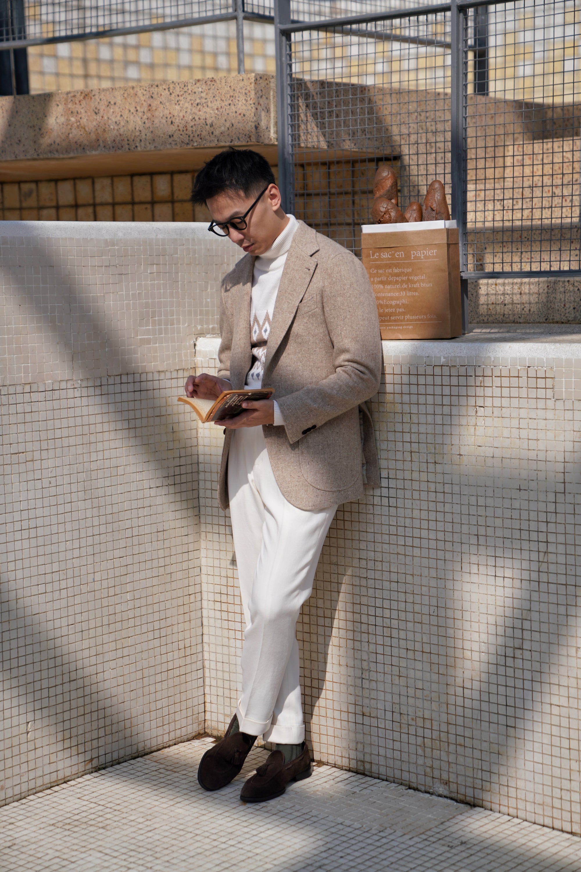 Camel Donegal Tweed Jacket #280