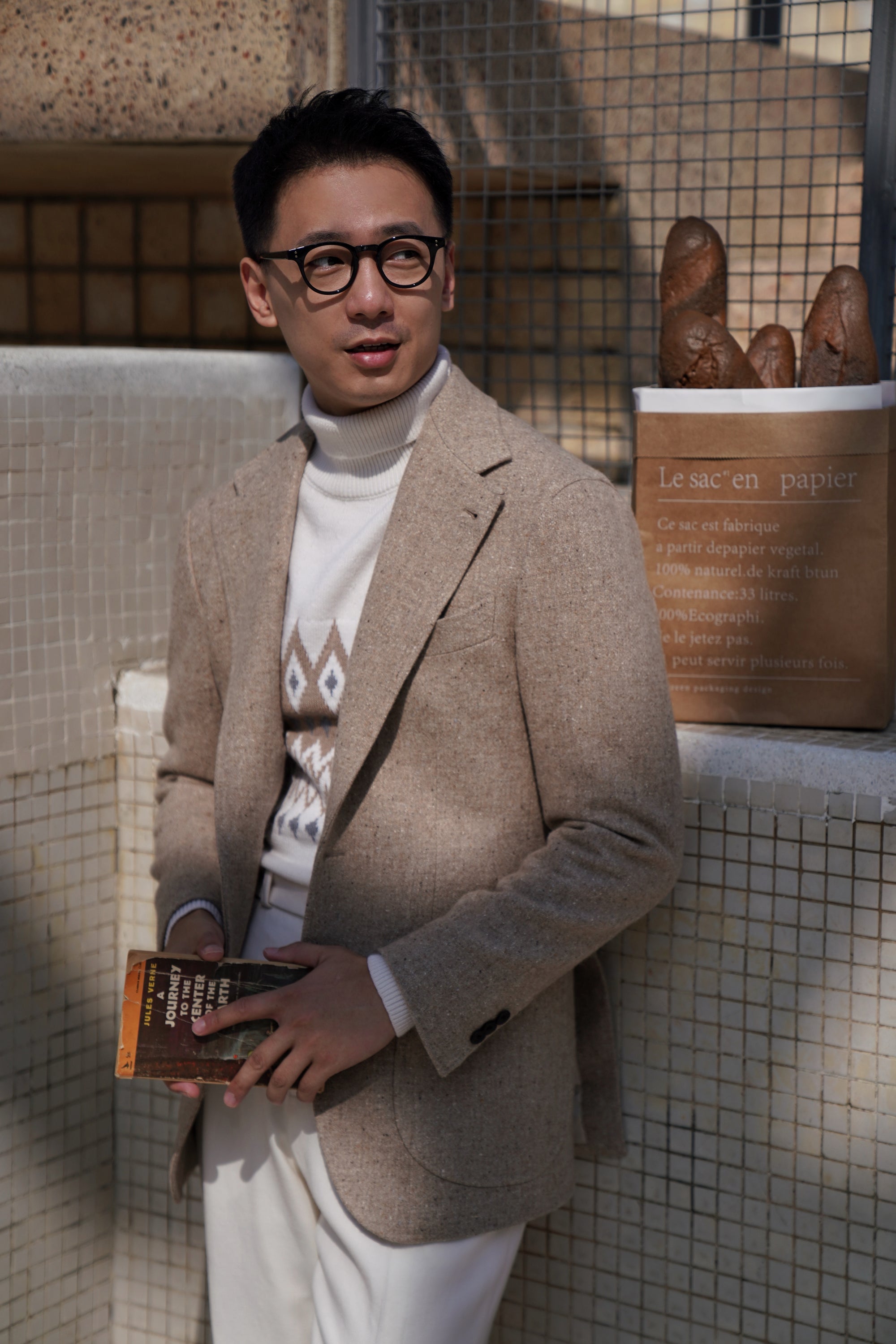 Camel Donegal Tweed Jacket #280