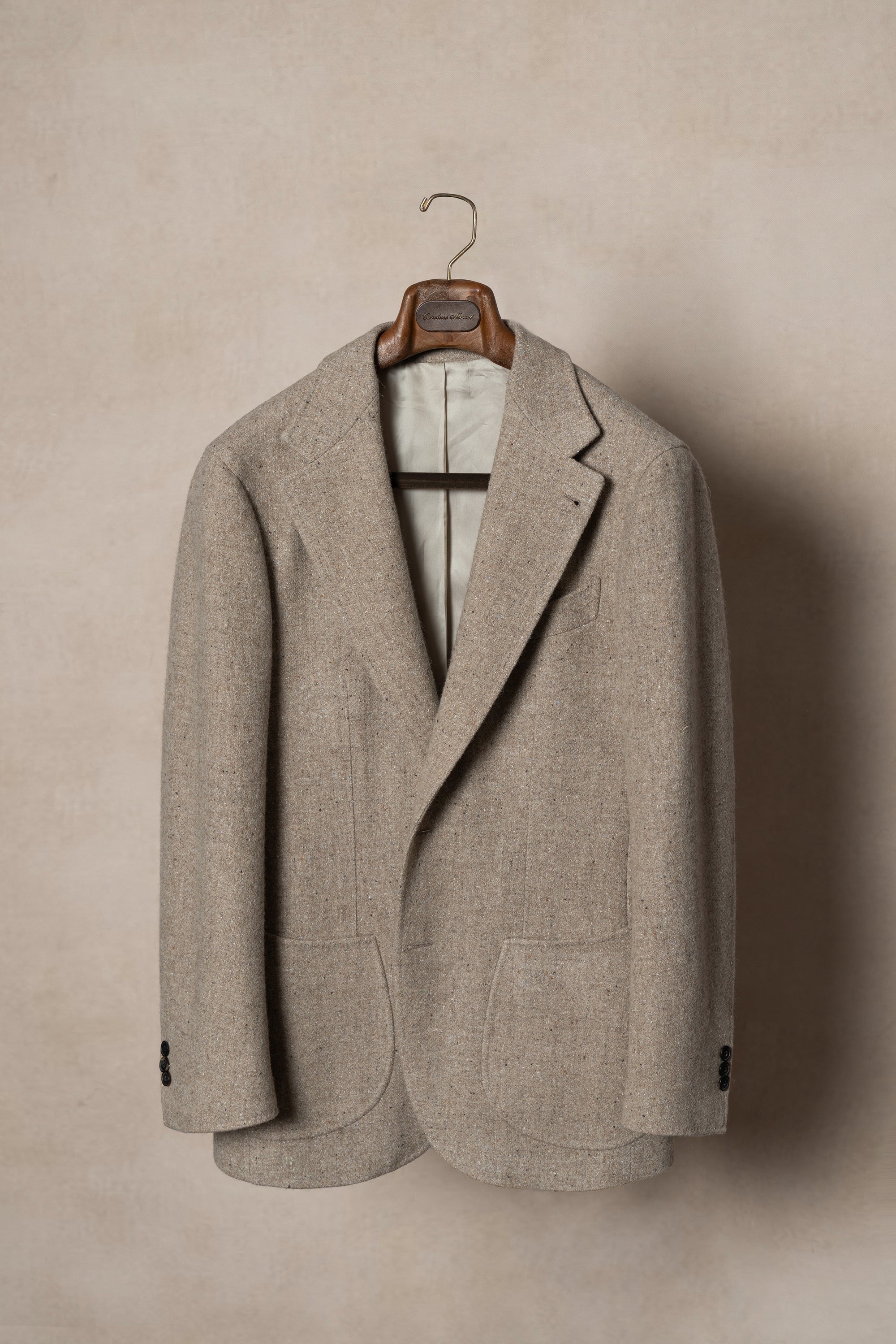 Camel Donegal Tweed Jacket #280