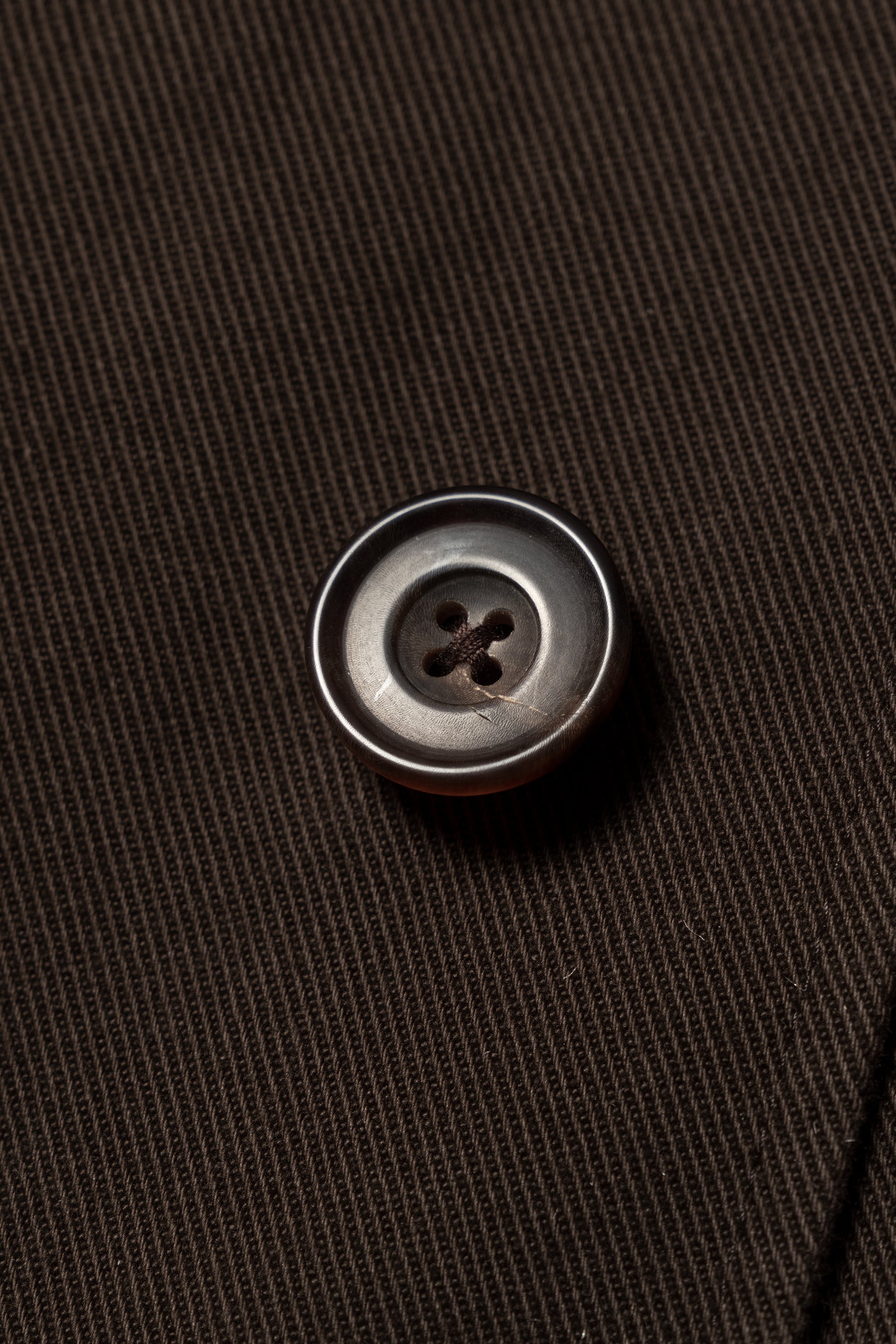 Chocolate Cotton Whipcord Balmacaan Raincoat