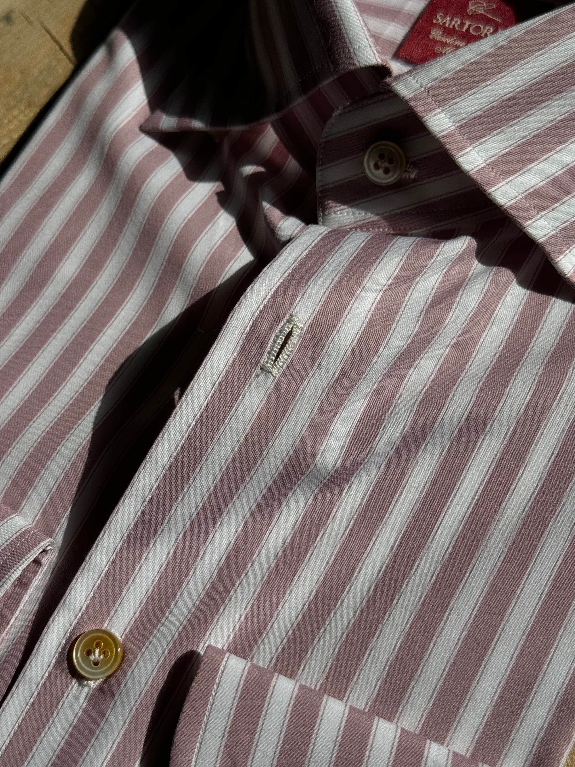 MTO Hand-stitched Stripe Shirt