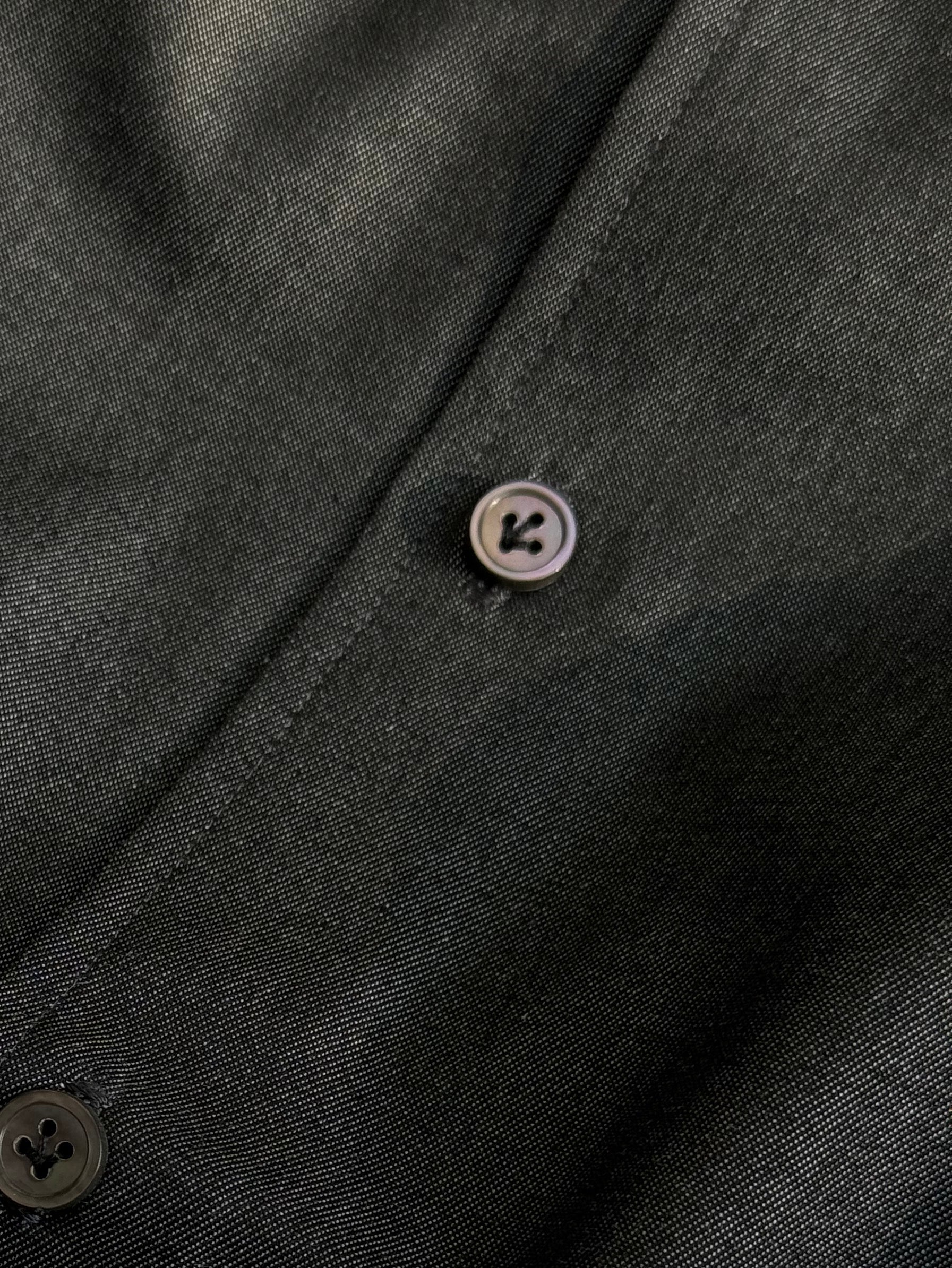 MTO Hand-stitched Black Denim Shirt #18