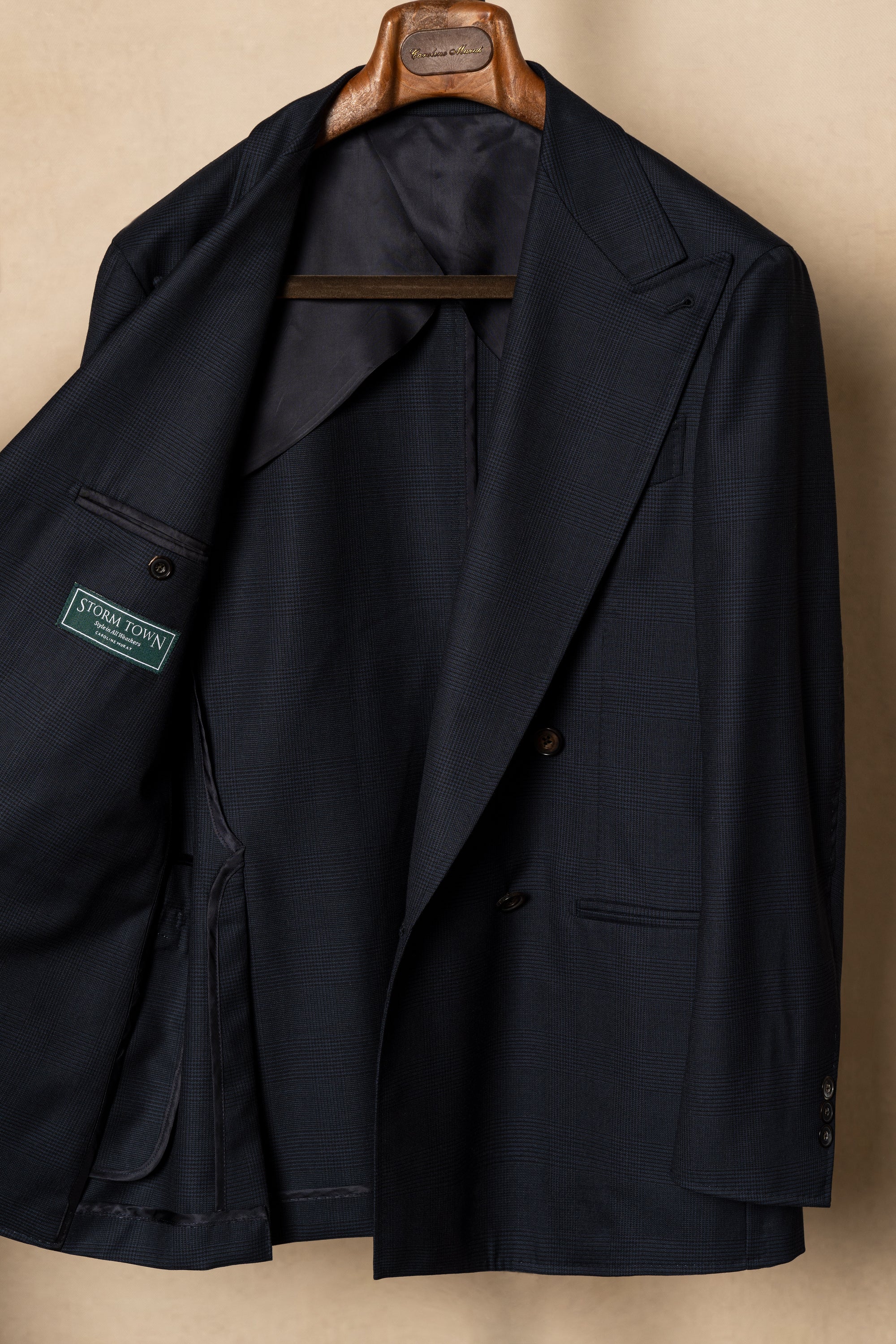 Dark Navy Glen Check Suit #211