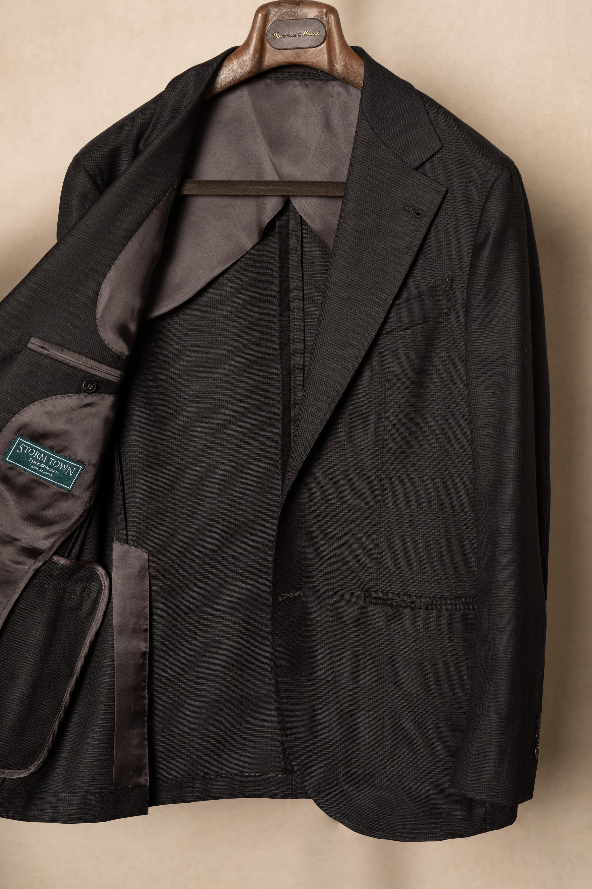 Dark Brown Glen Check Suit #210