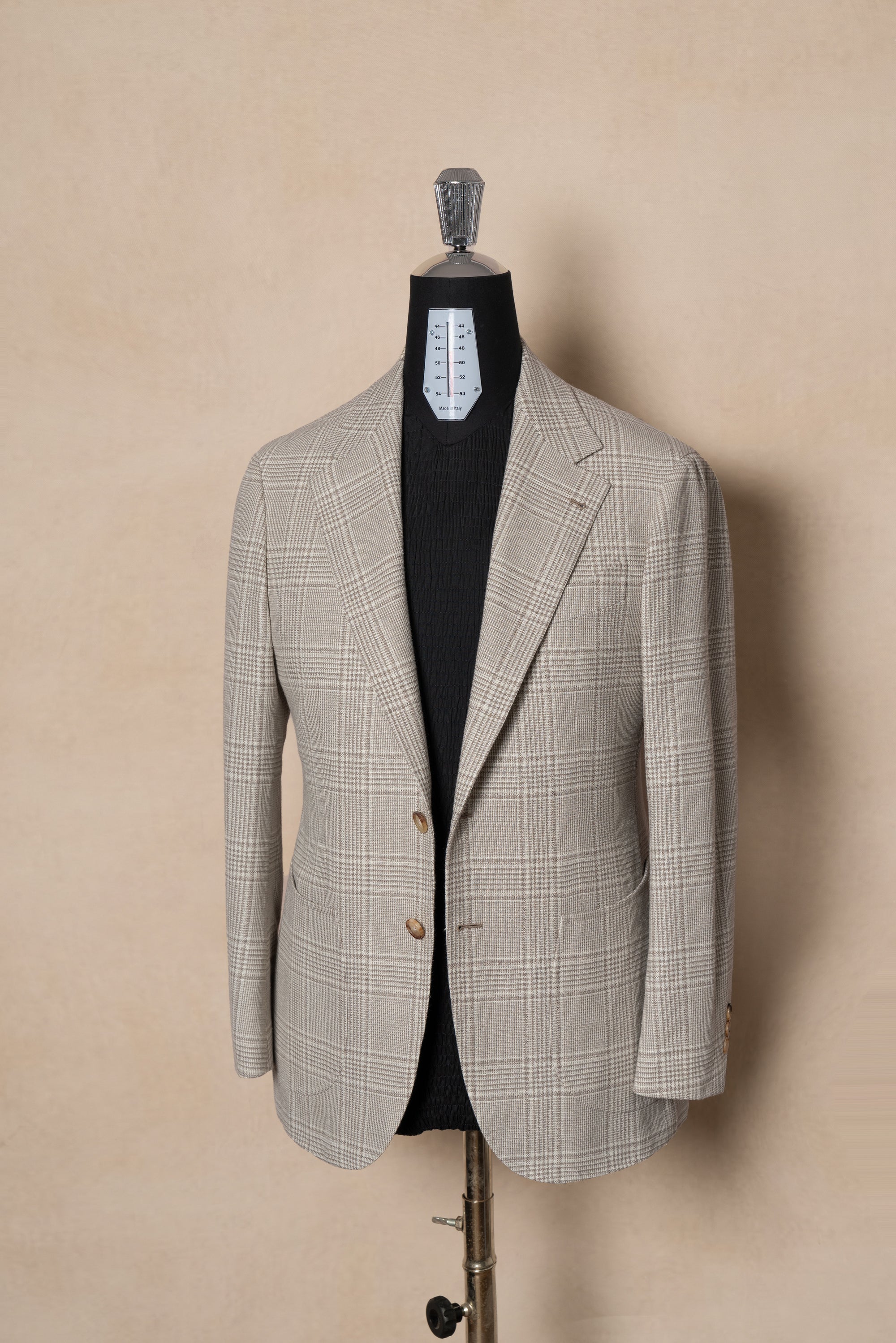 MTO Beige Glen Check Jacket #261