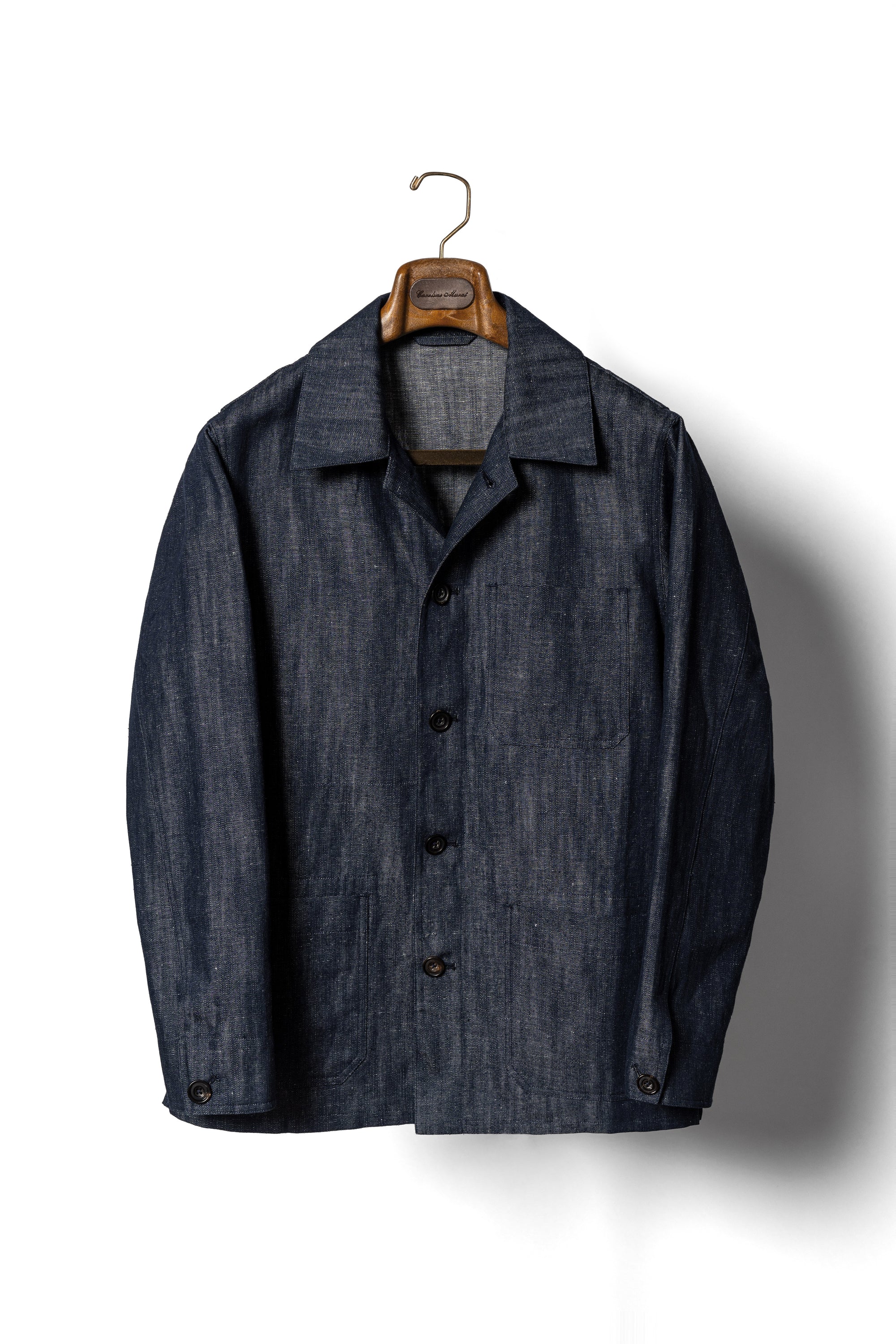 Denim Linen Cotton Chore Jacket