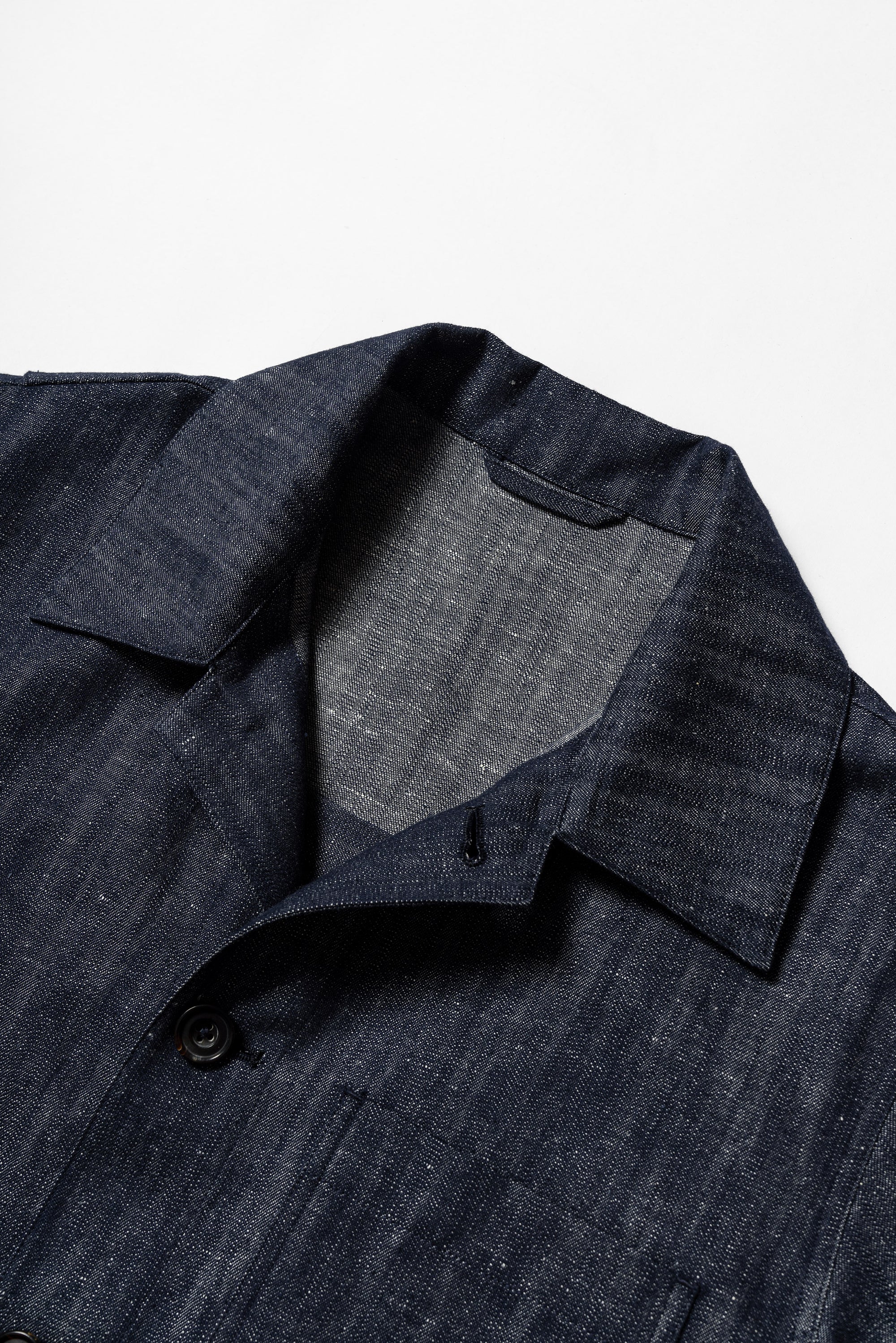 Denim Linen Cotton Chore Jacket