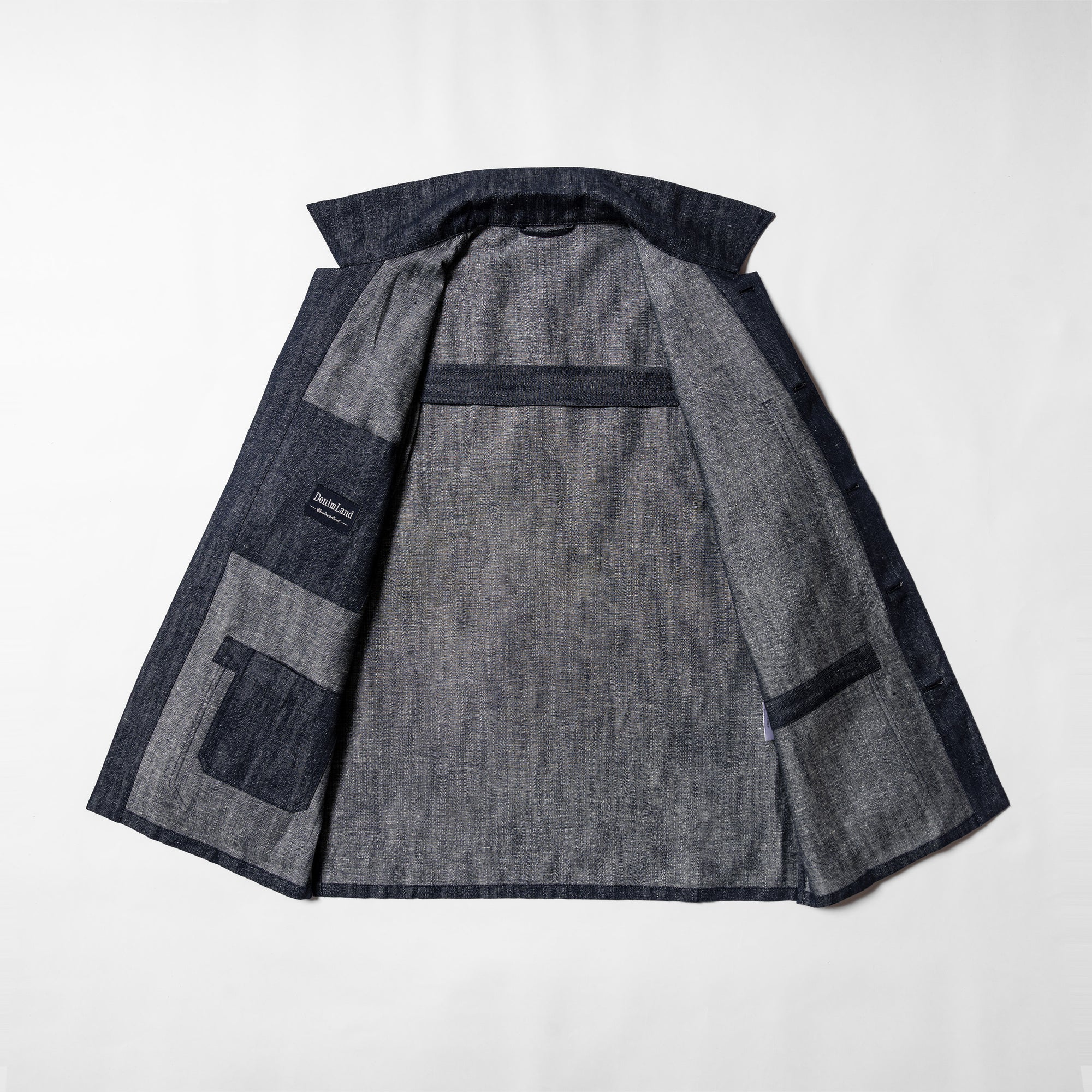Denim Linen Cotton Chore Jacket