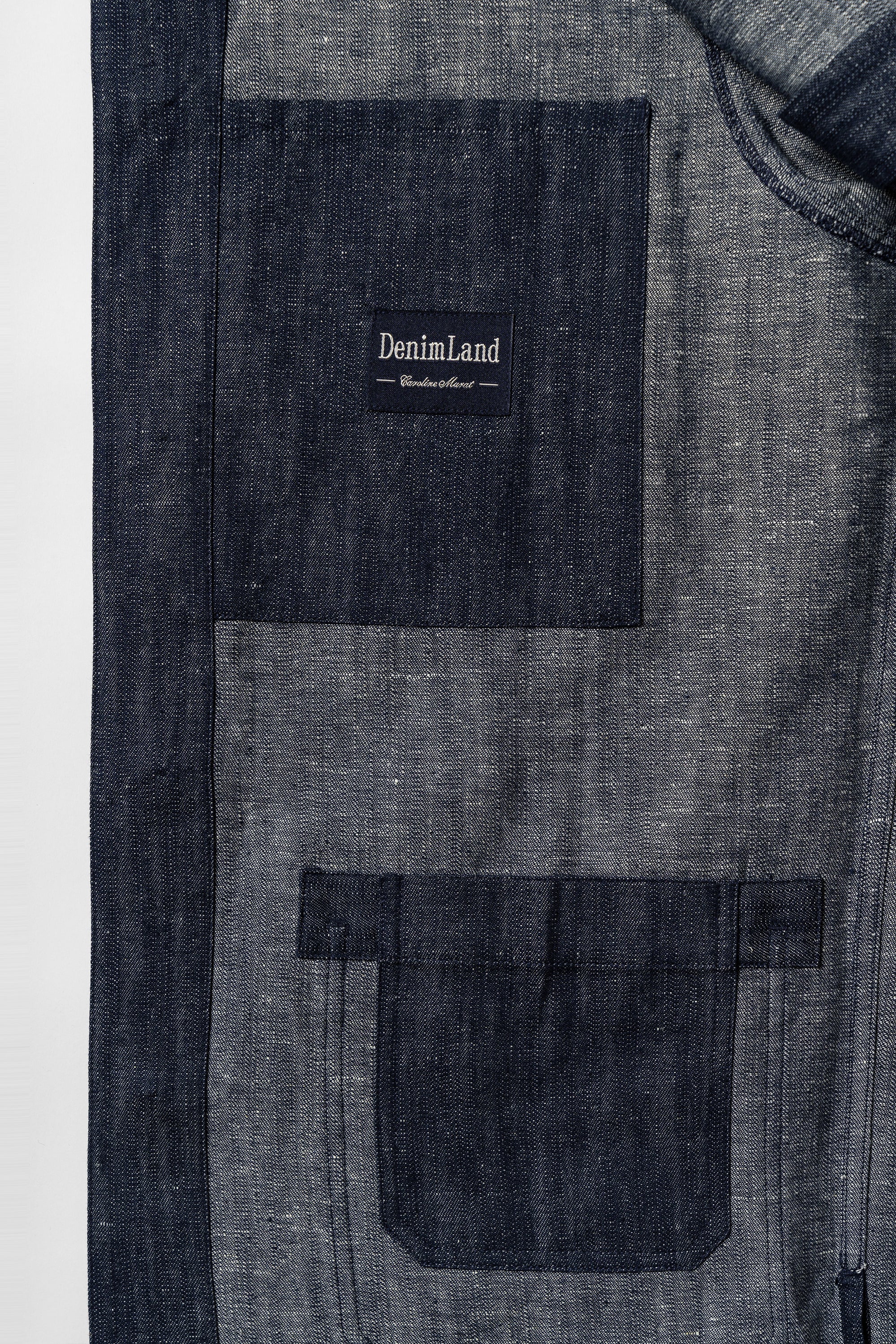 Denim Linen Cotton Chore Jacket