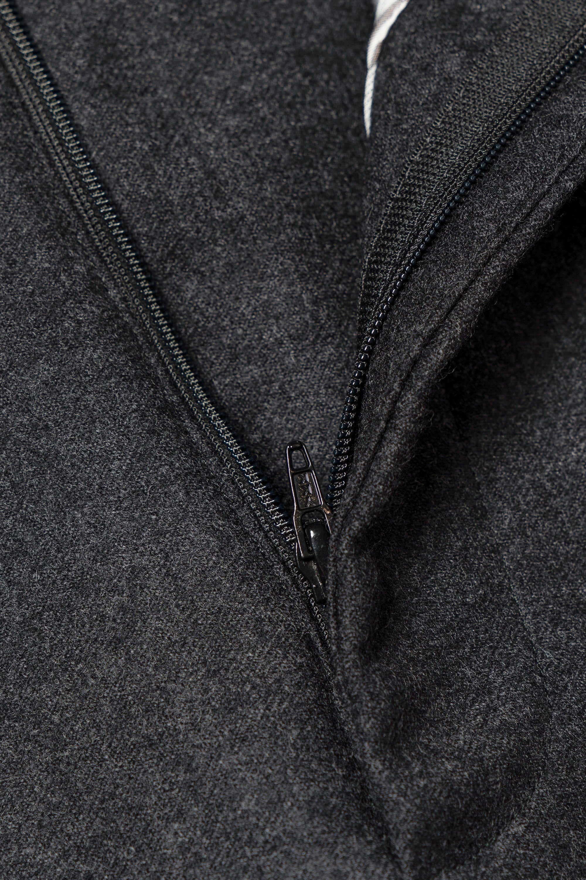 MTO Charcoal Worsted Flannel Suit #17