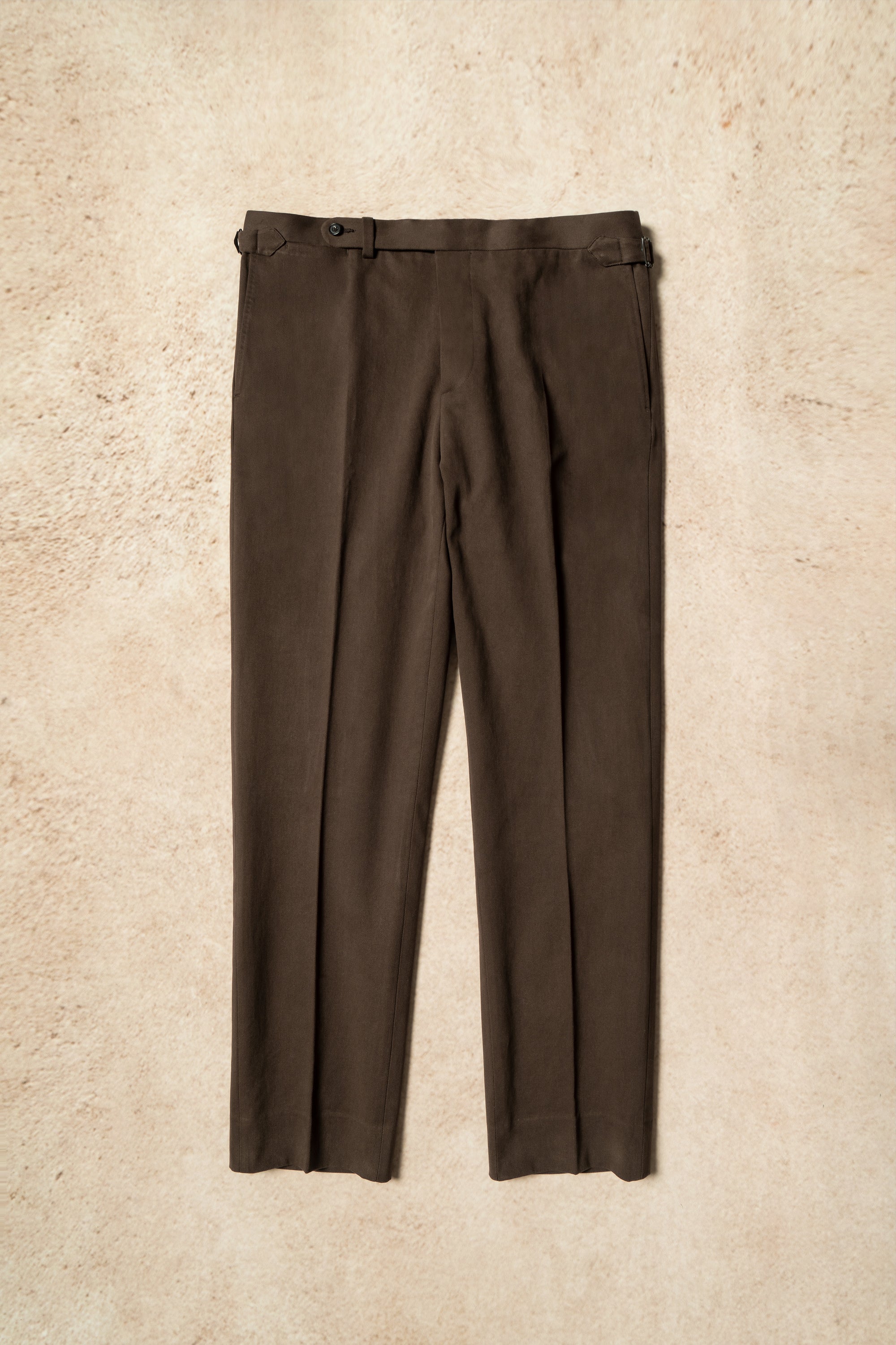 Brown Twill Cotton Trousers #359