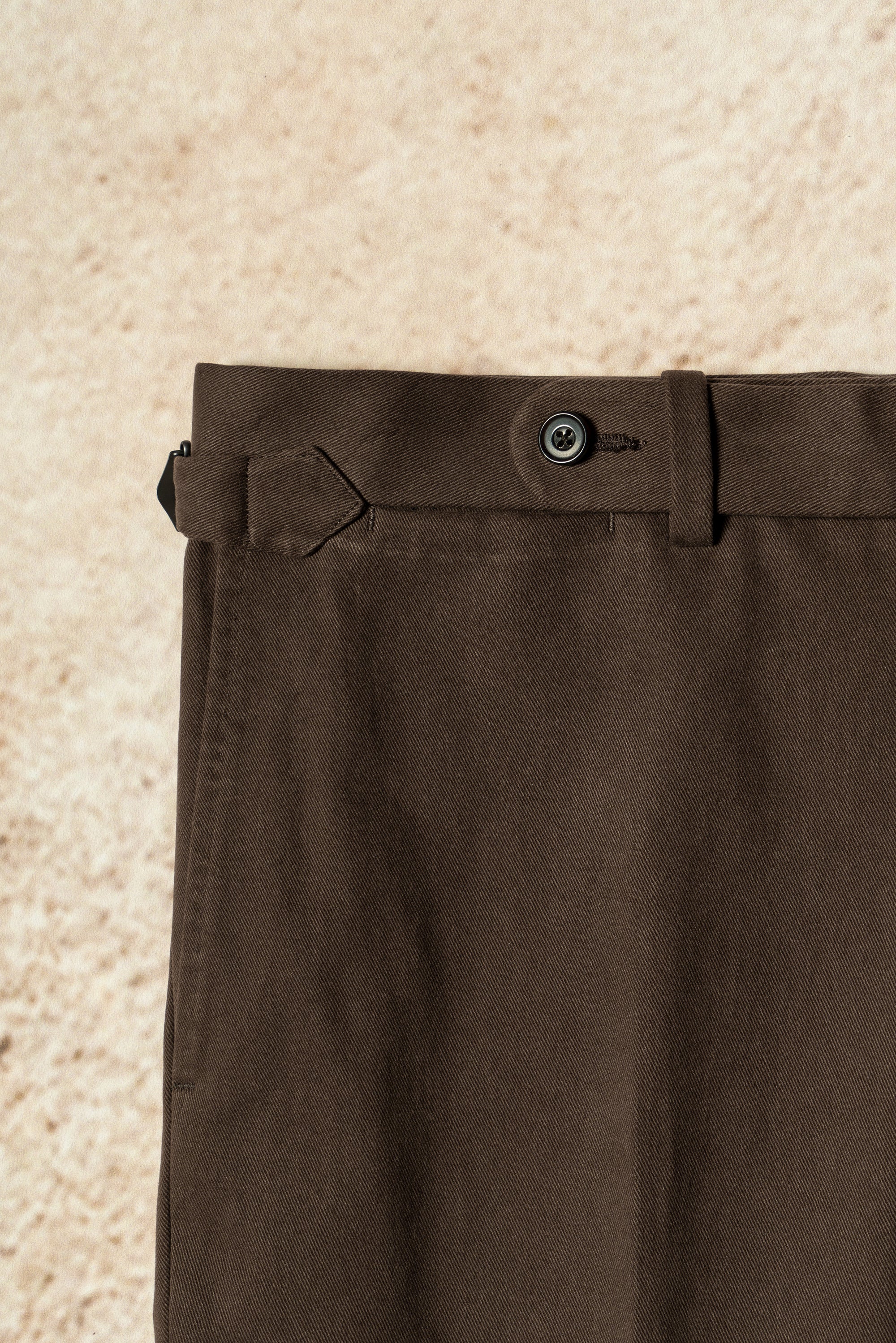 Brown Twill Cotton Trousers #359