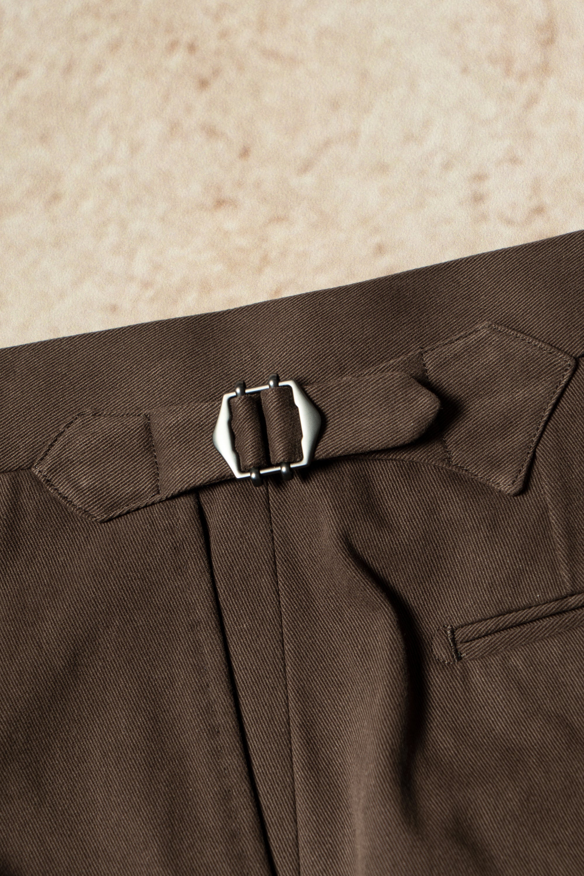 Brown Twill Cotton Trousers #359