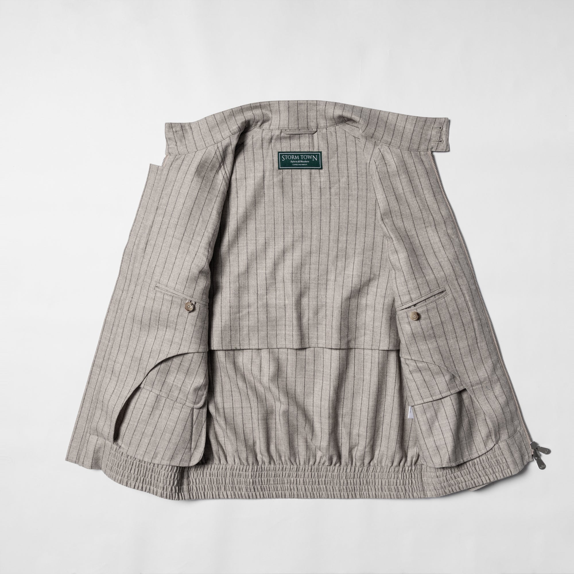 Stripe Undyed Wool G9 Jacket