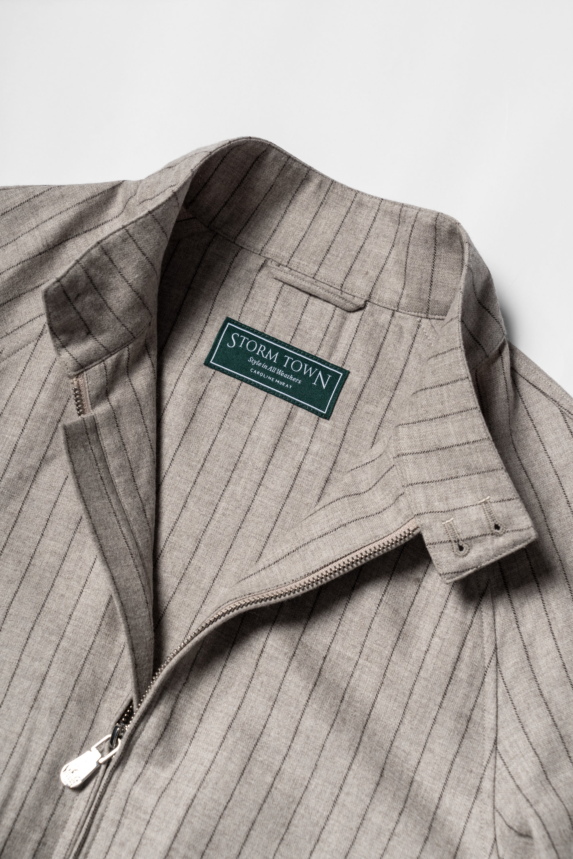 Stripe Undyed Wool G9 Jacket
