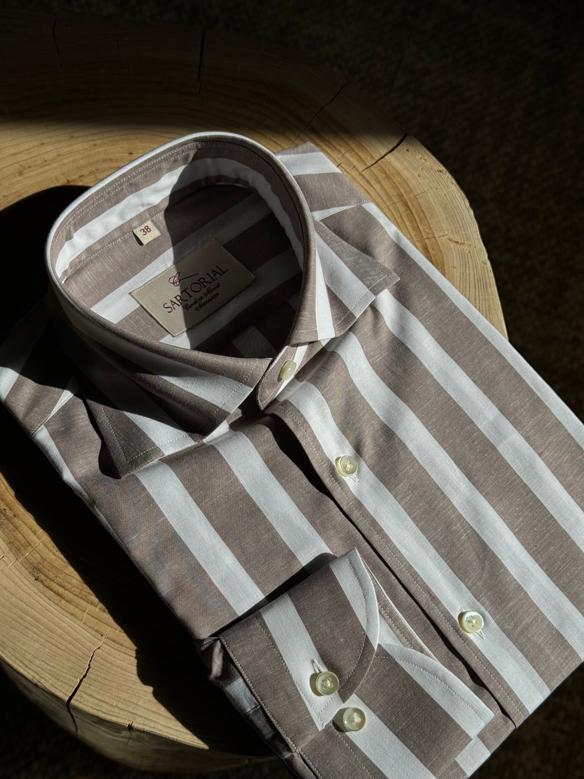 MTO Stipe Cotton Shirt #432 #433
