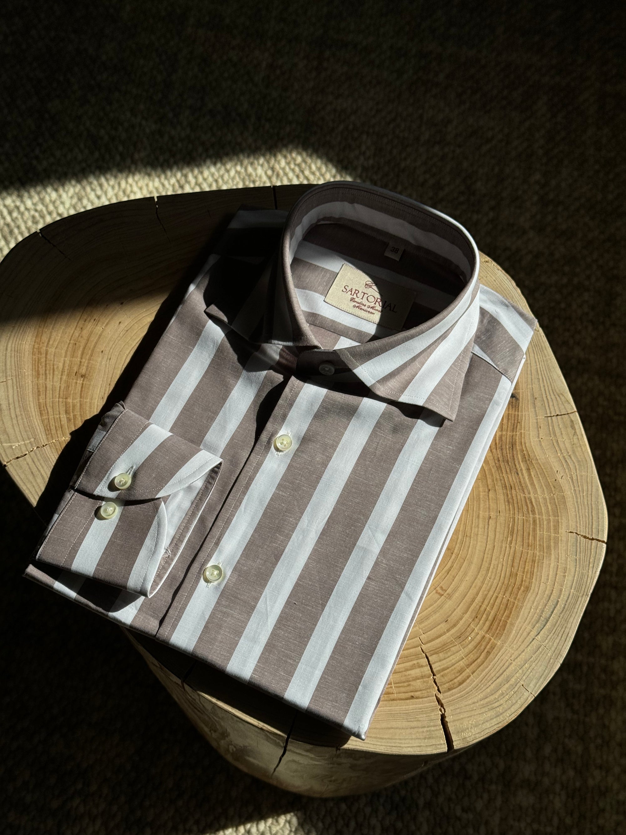 MTO Stipe Cotton Shirt #432 #433