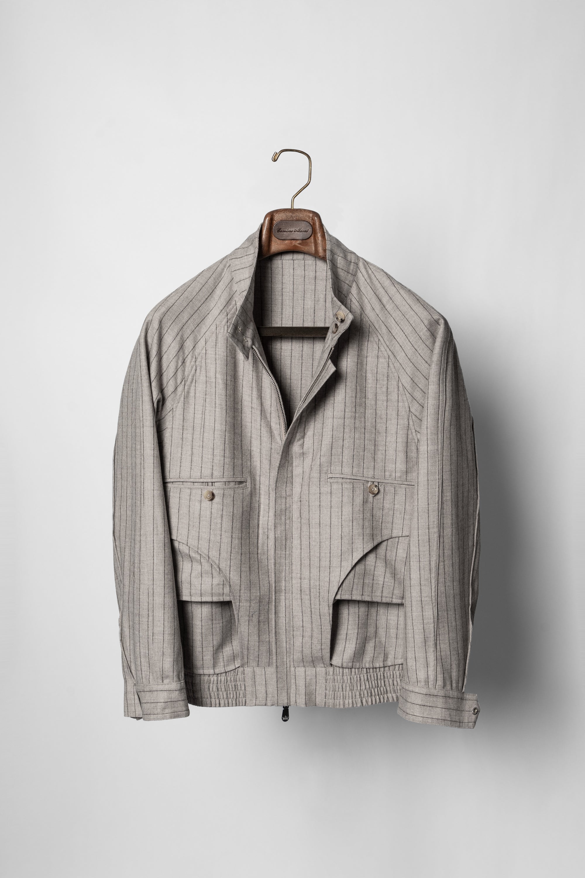 Stripe Undyed Wool G9 Jacket