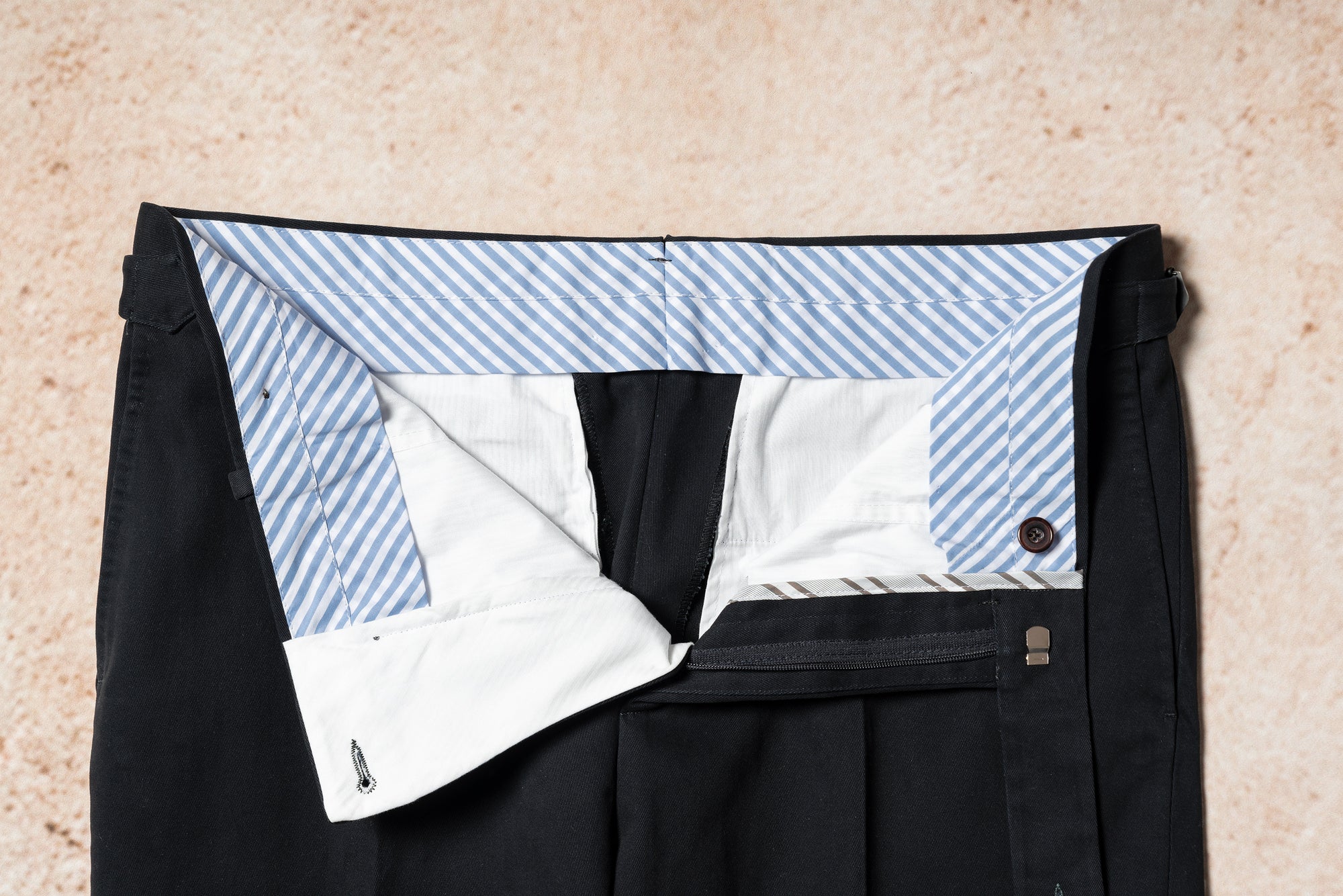 Navy Twill Cotton Trousers #72