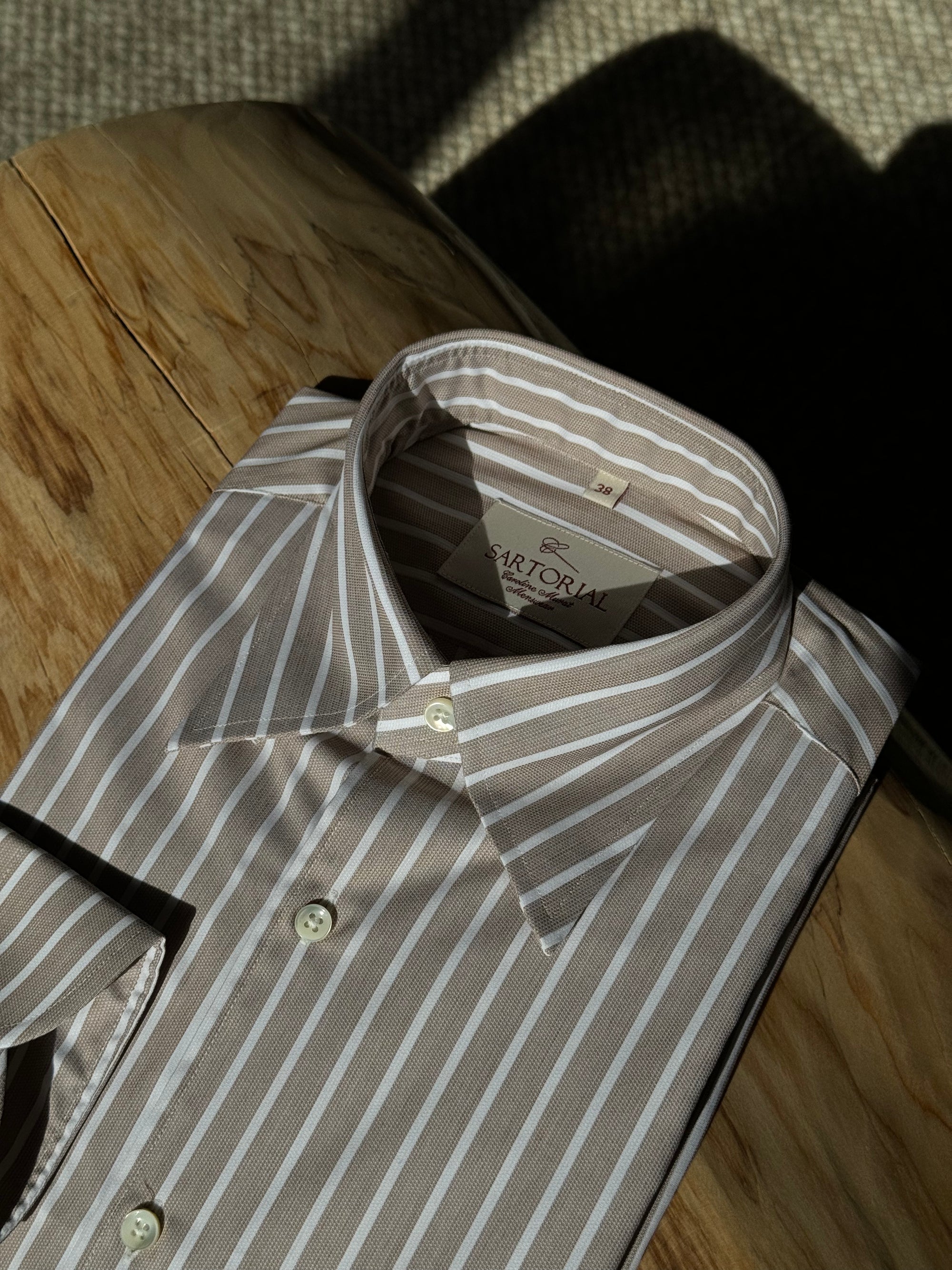 MTO Stipe Cotton Shirt #437 #438