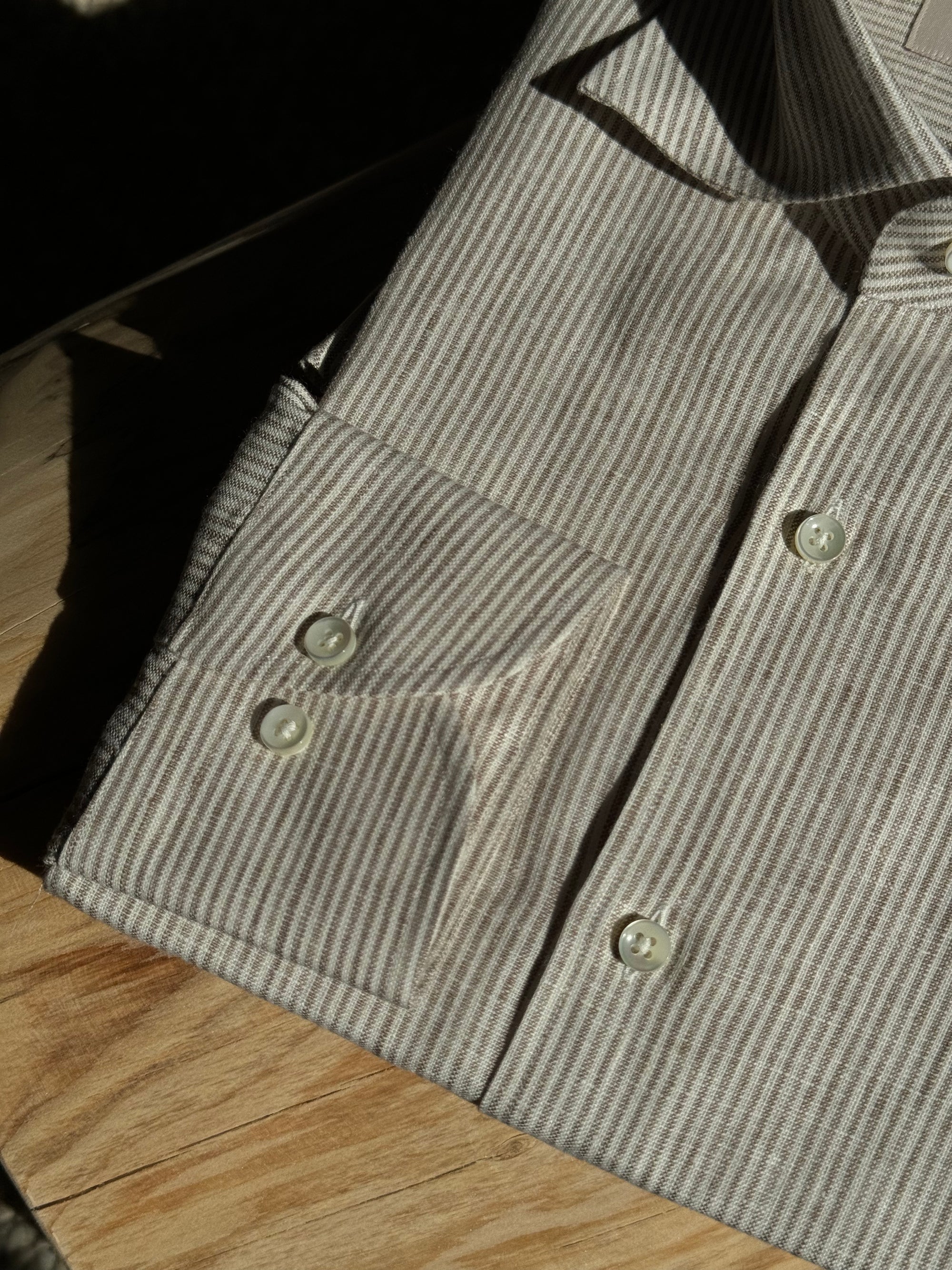 MTO Stipe Linen Shirt #416 #418