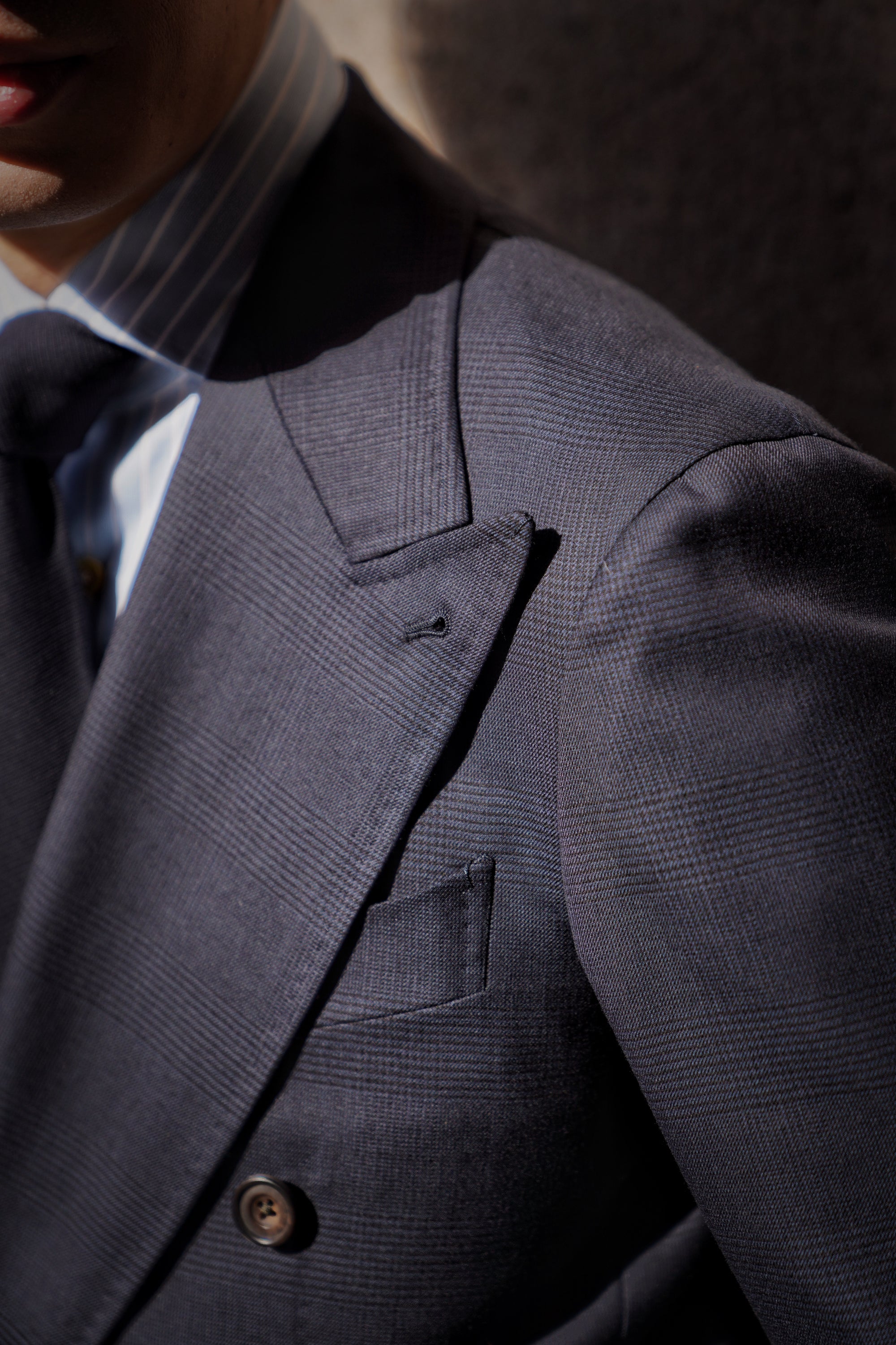 Dark Navy Glen Check Suit #211