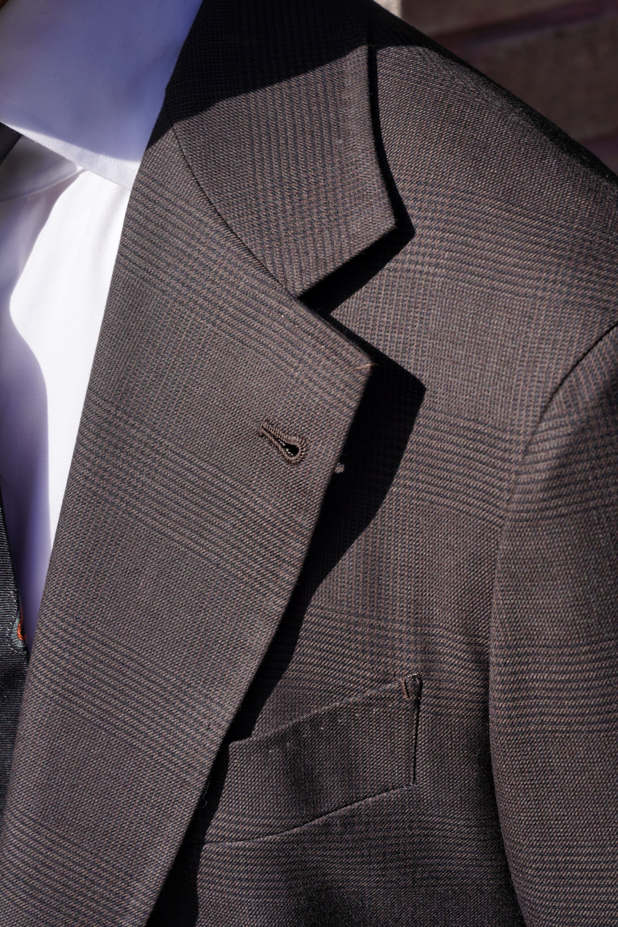 Dark Brown Glen Check Suit #210
