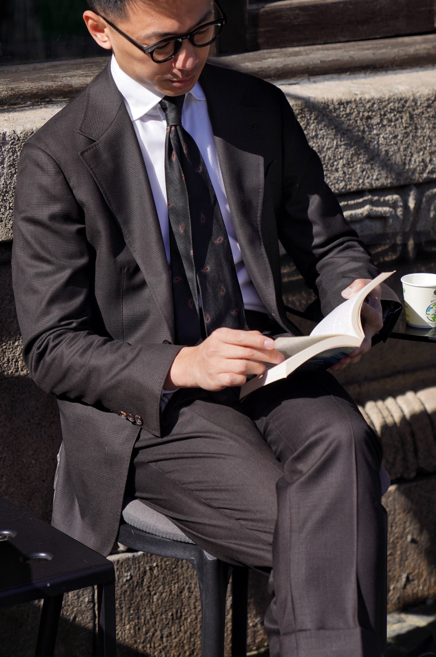 Dark Brown Glen Check Suit #210