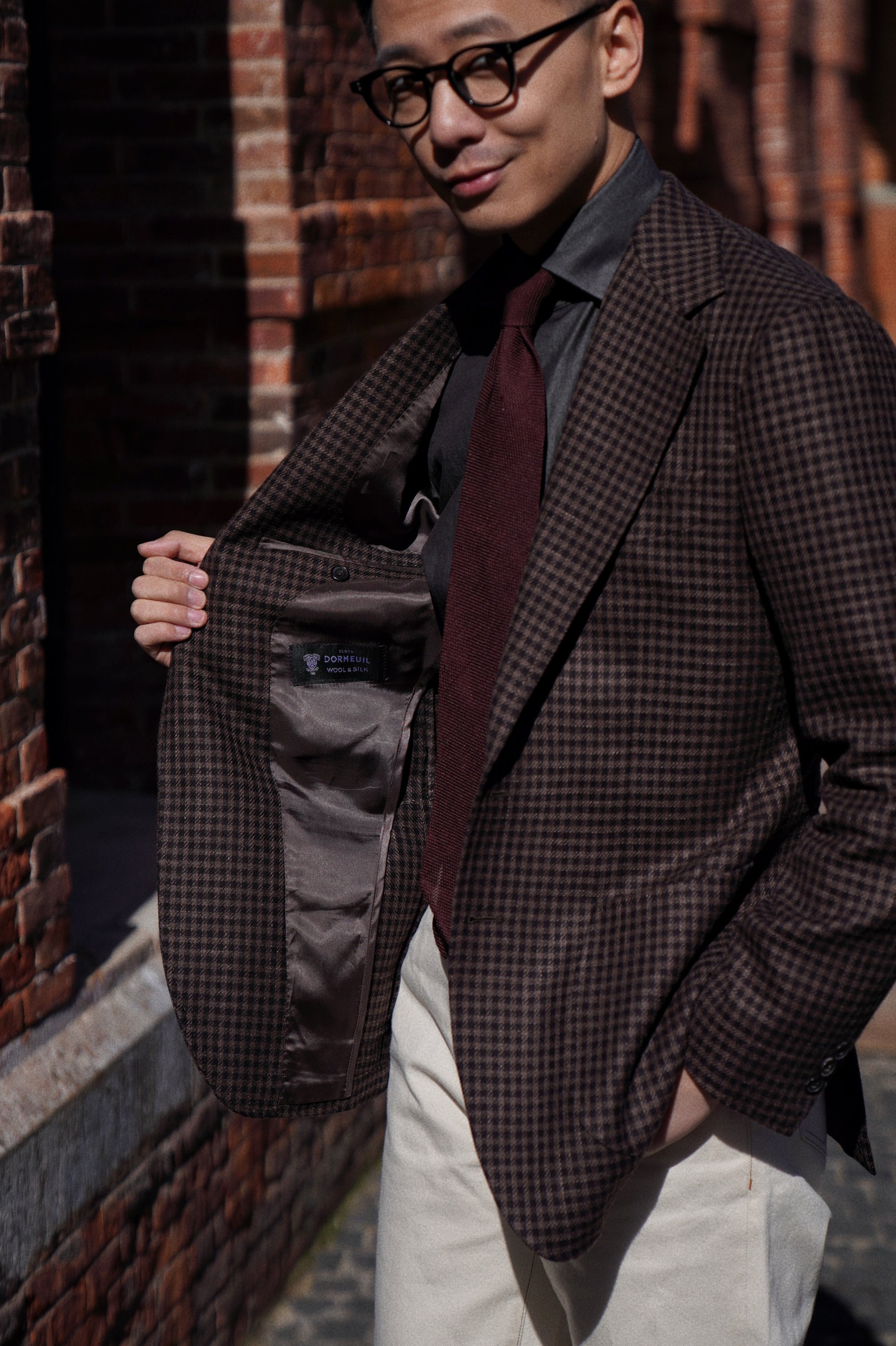 MTO Brown Houndstooth Jacket #197