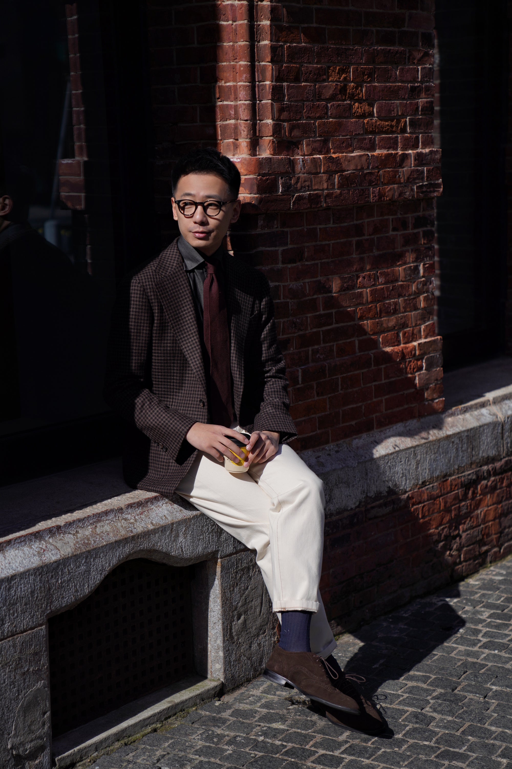 MTO Brown Houndstooth Jacket #197