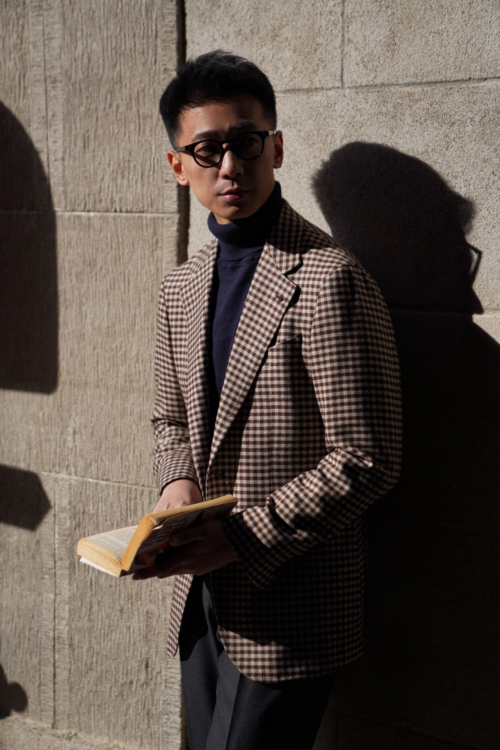 MTO Brown Vichy Check Wool Jacket #95