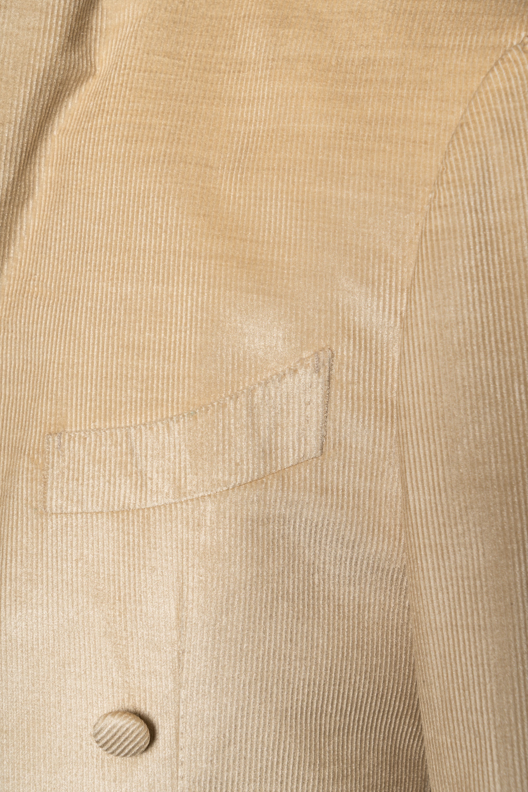Gold Brown Corduroy Shawl Lapel Dinner Jacket #136