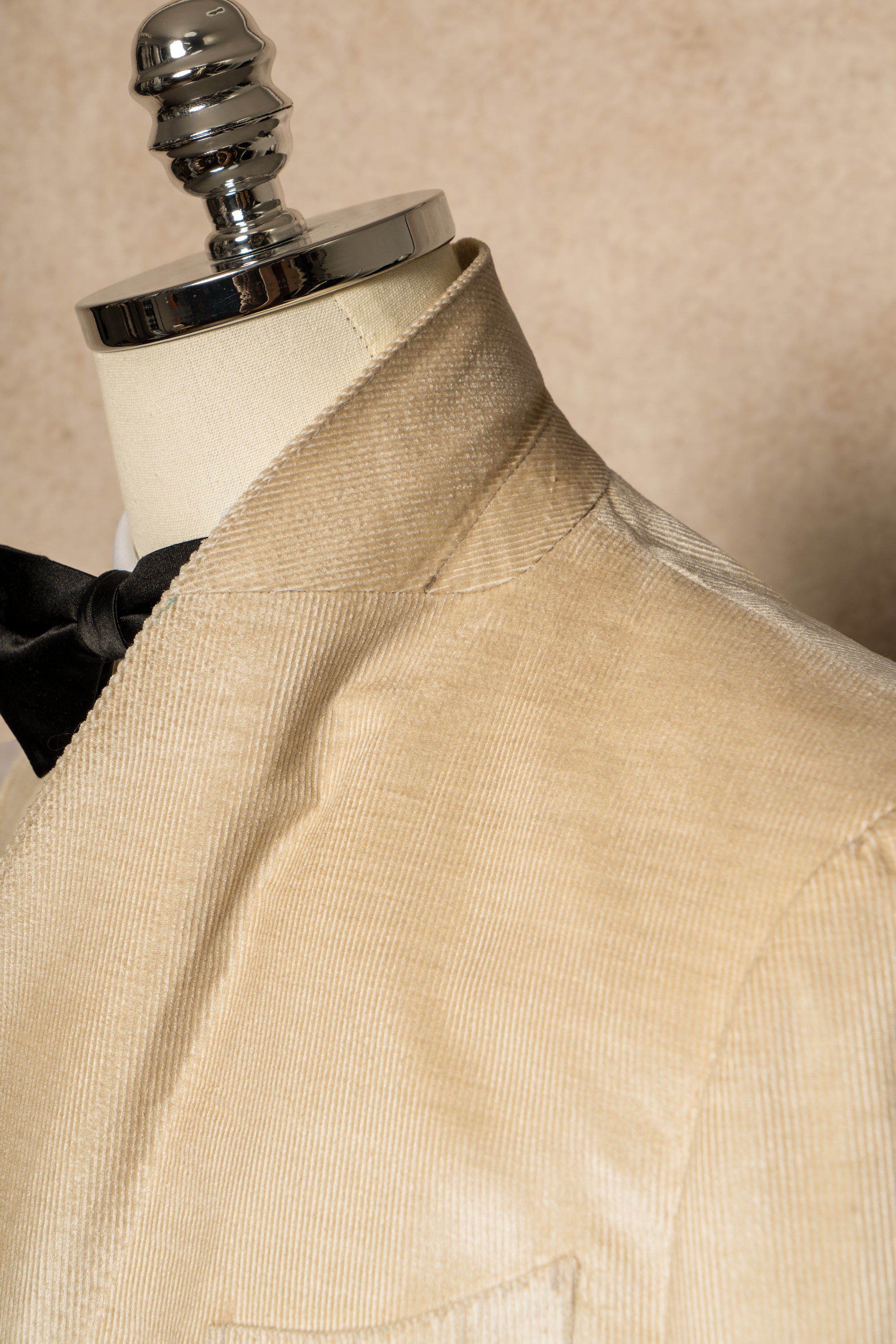 Gold Brown Corduroy Shawl Lapel Dinner Jacket #136