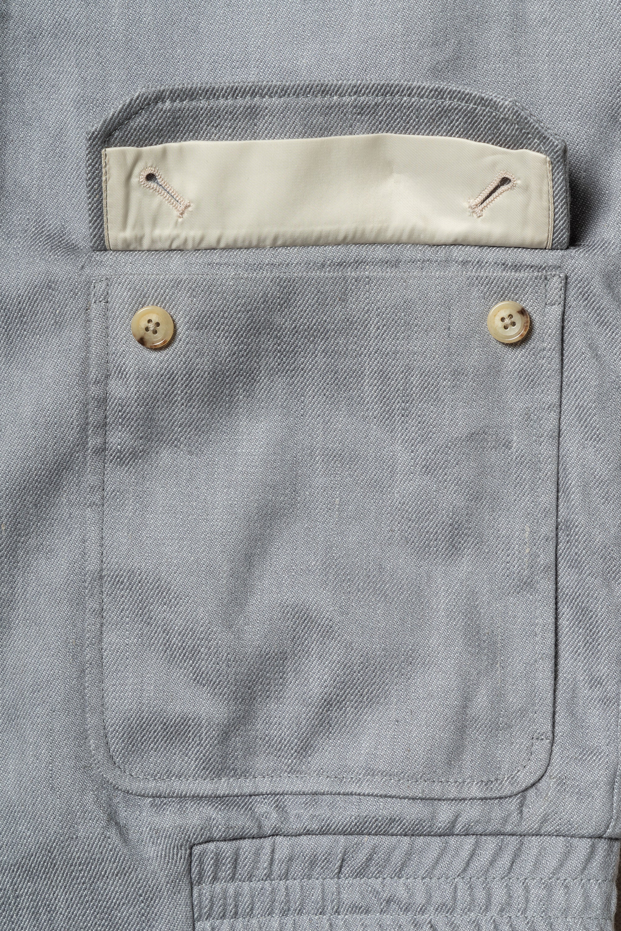 Slate Grey Cotton Linen A2 Jacket