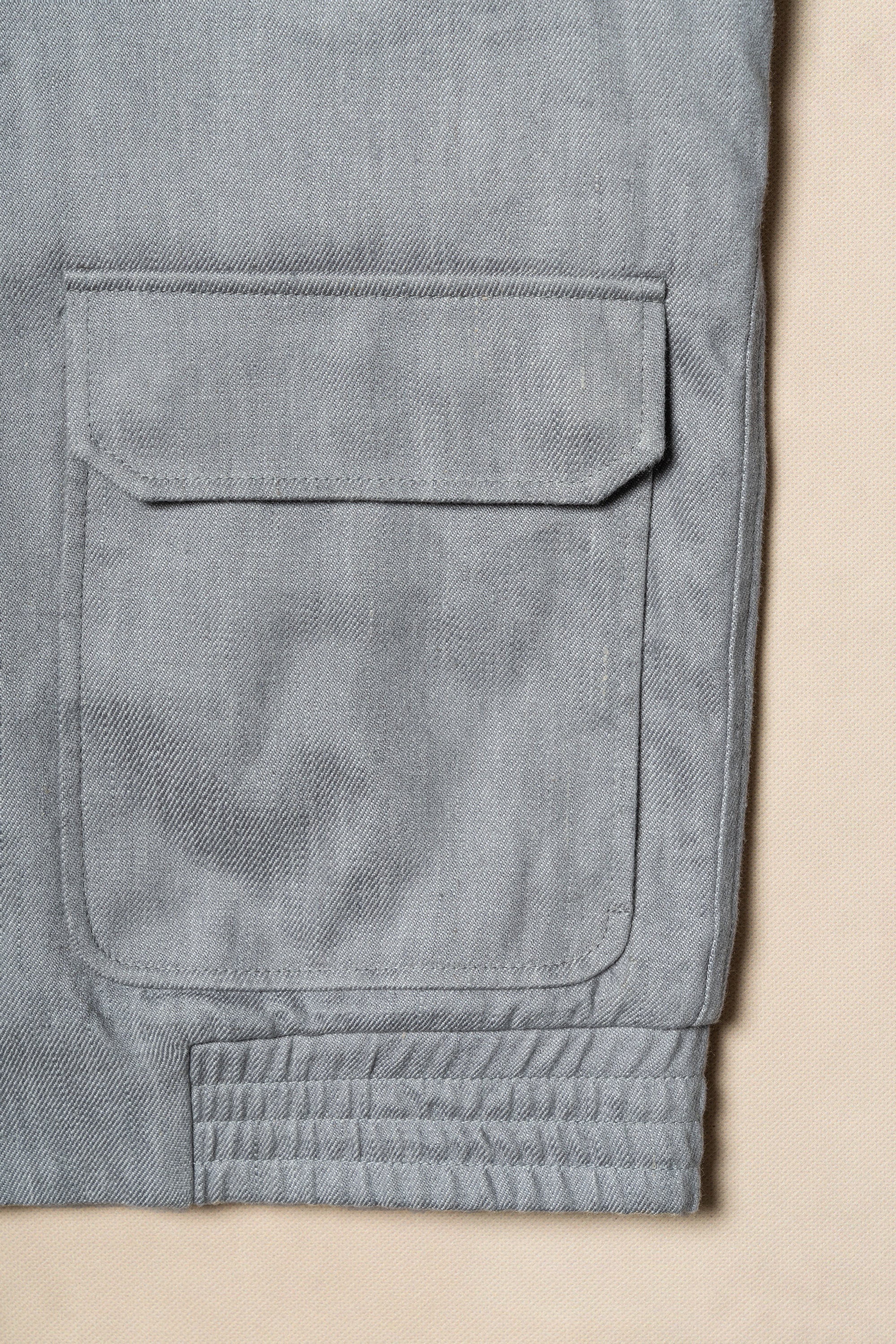 Slate Grey Cotton Linen A2 Jacket
