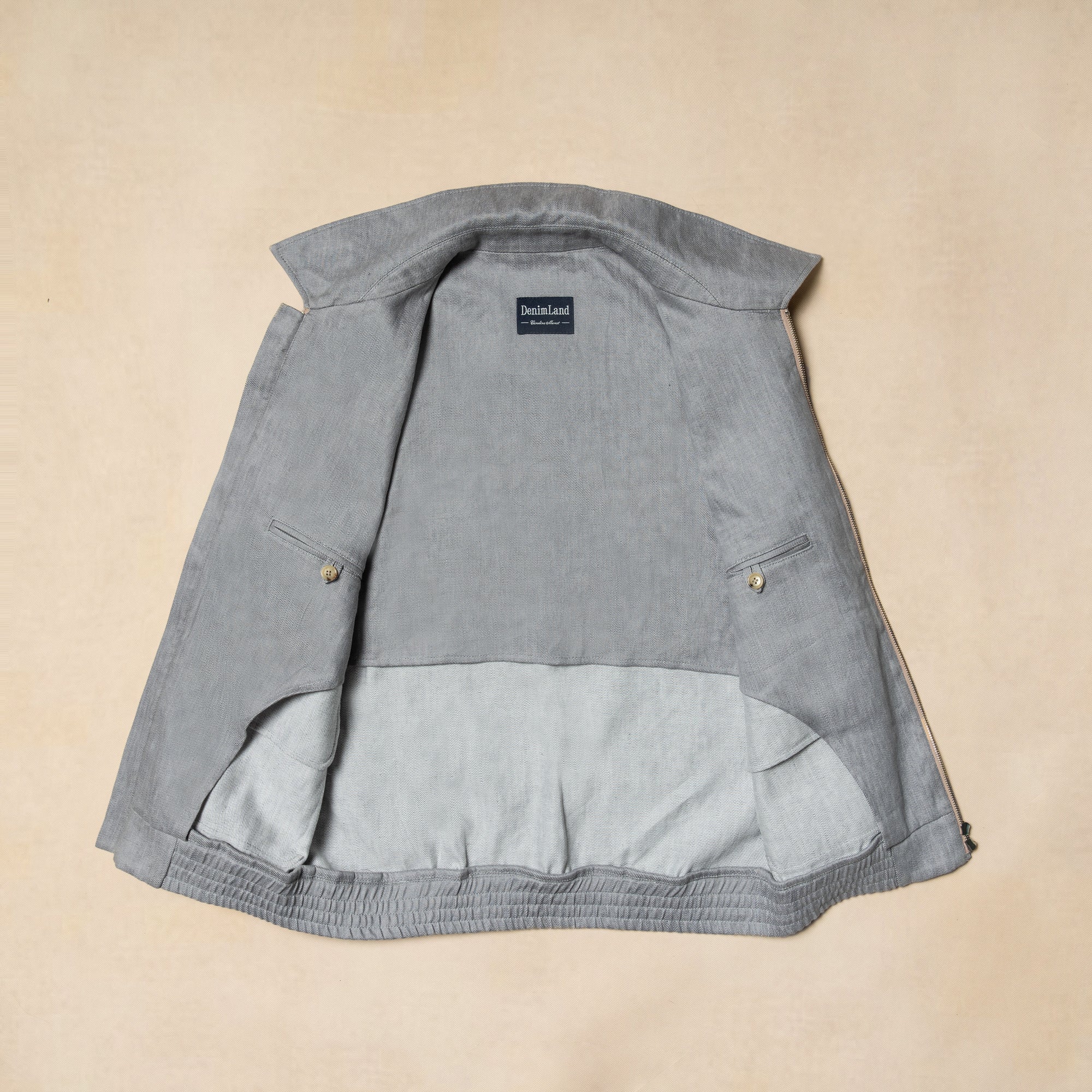Slate Grey Cotton Linen A2 Jacket