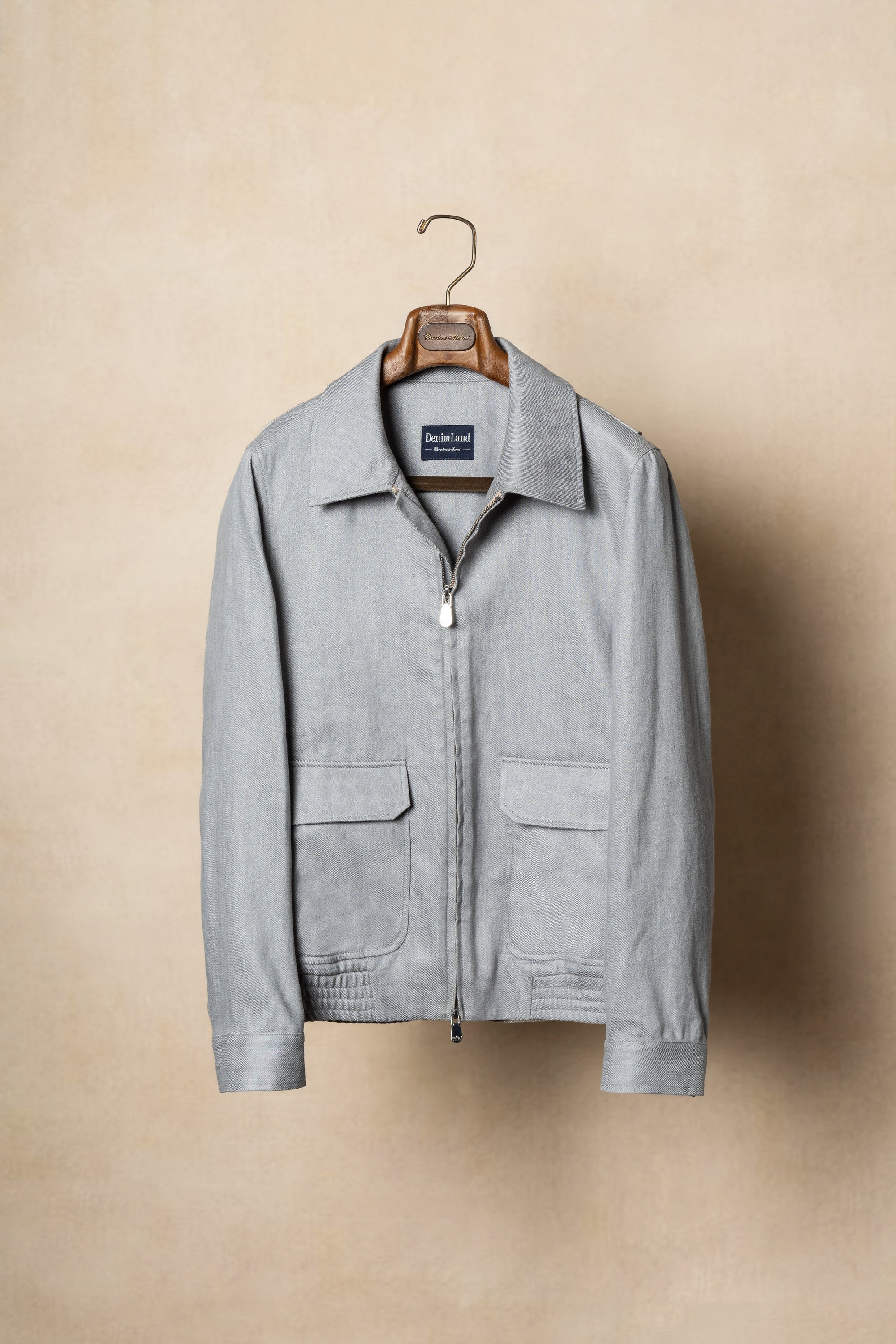 Slate Grey Cotton Linen A2 Jacket